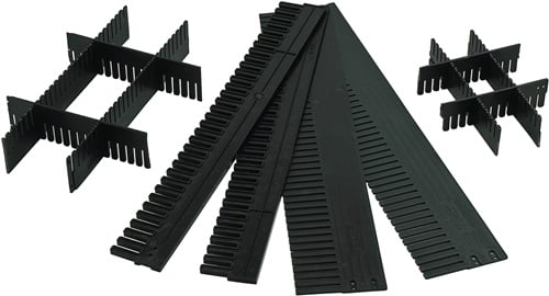 LA-KA-PE Onderste deel | voor transportstapelbak hoogte 180 mm | PP antraciet | 10 stuks - TRK 180/5 TRK 180/5