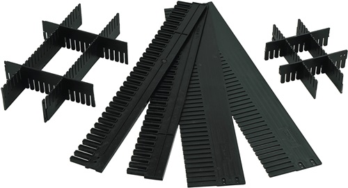 LA-KA-PE Onderste deel | voor transportstapelbak hoogte 40 mm | PP antraciet | 10 stuks - TRK 40/5 TRK 40/5