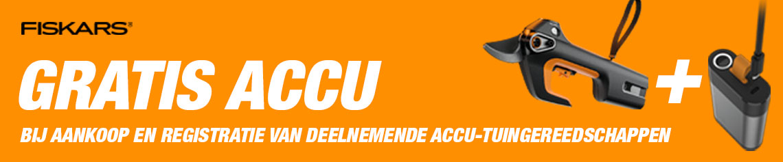 Fiskars gratis accu