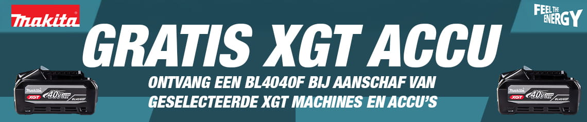 Makita Feel the Energy: Gratis XGT BL4040F accu