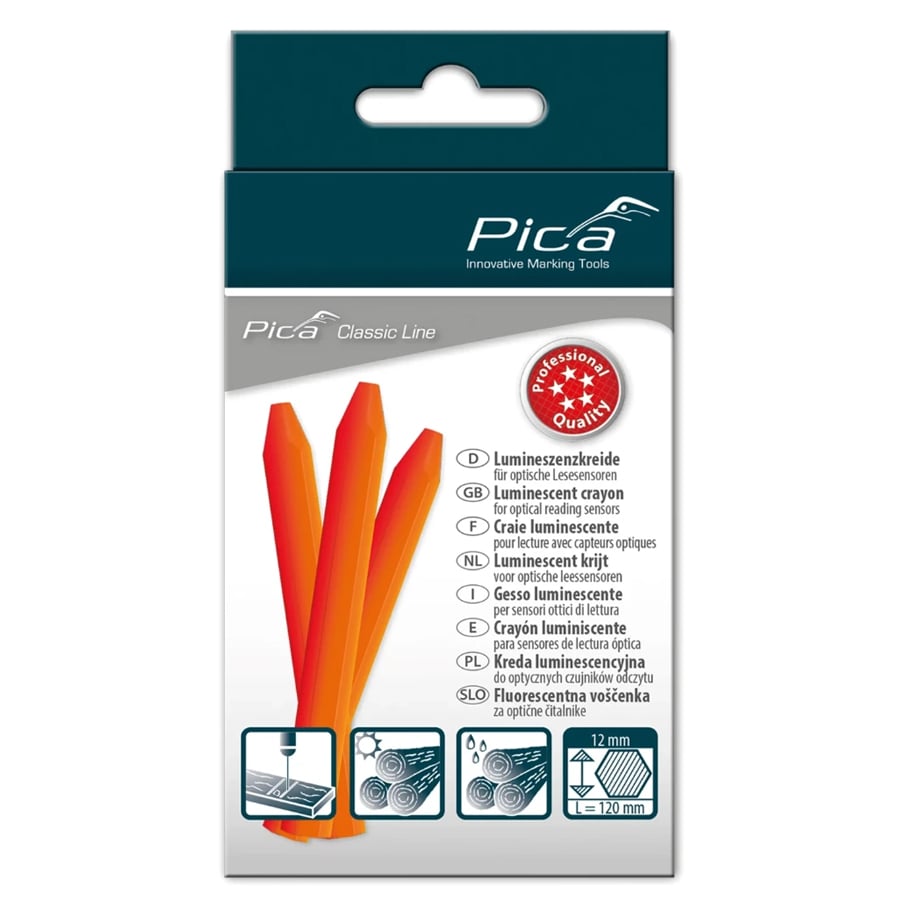 Pica Markeerkrijt optische app | Oranje | 12 stuks - PI592054