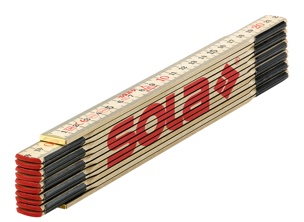 SOLA Vouwduimstok H2.4/12 hout 2.4m - 53010801
