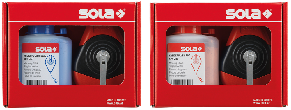 SOLA Markeerset CLP slagl.molen+poeder rood CLP30 +KPR250 rood - 66110642