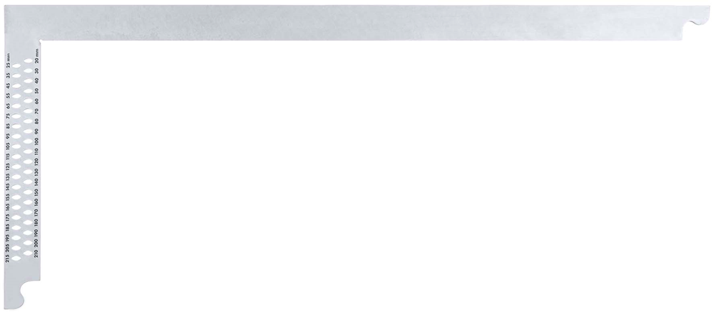 SOLA Timmermanshaak 700x300mm ZWZA700 gegalvaniseerd staal met aftekengaten - 56131401
