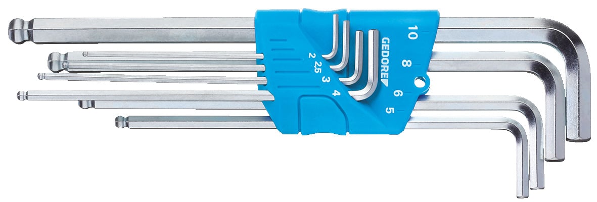 Gedore Stiftsleutelset | Extra Lang | 8-Delig - 3107469
