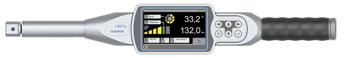 Gedore Elektrische momentsleutel E-Torq Q | 100-600 Nm | Z22 opname - 3122344