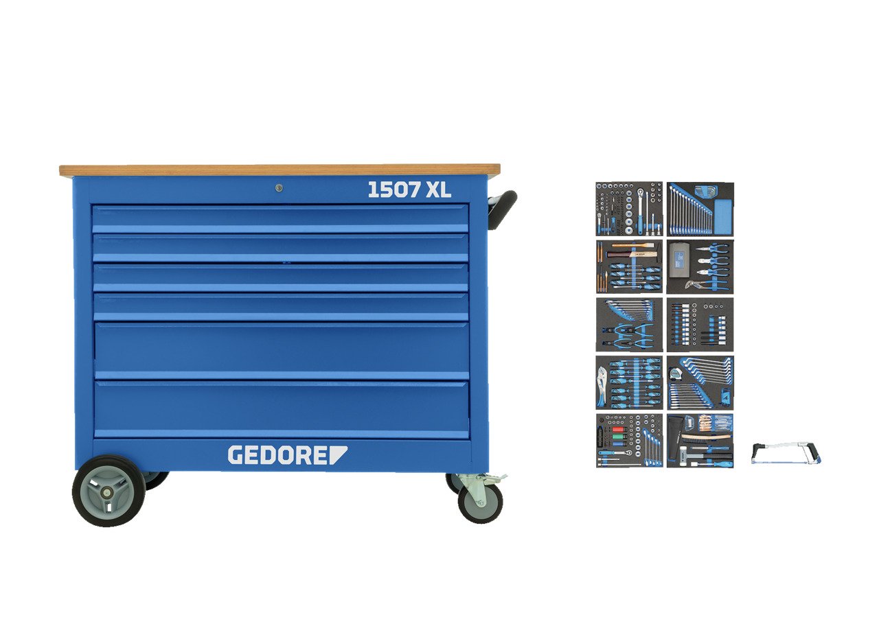 Gedore Werkbank 1507 XL 40200 | Inclusief gereedschapset TS-308 - 3100065