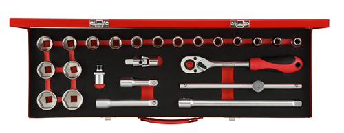 Gedore RED | R69004024 | Dopsleutelset | 1/2” | 10-32 mm | 24-Delig - R69004024