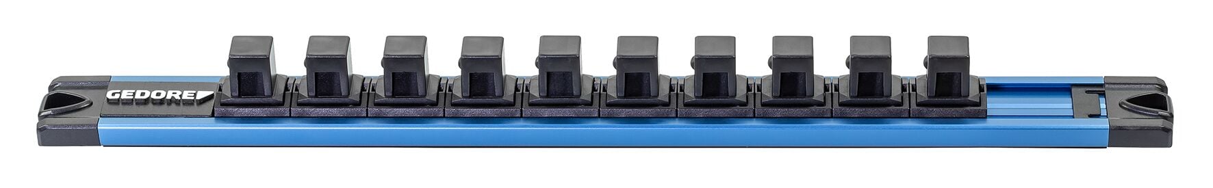 Gedore Dopsleutelrail Magnetisch | 1/2" | Voor 10 Doppen | Leeg - 3520773