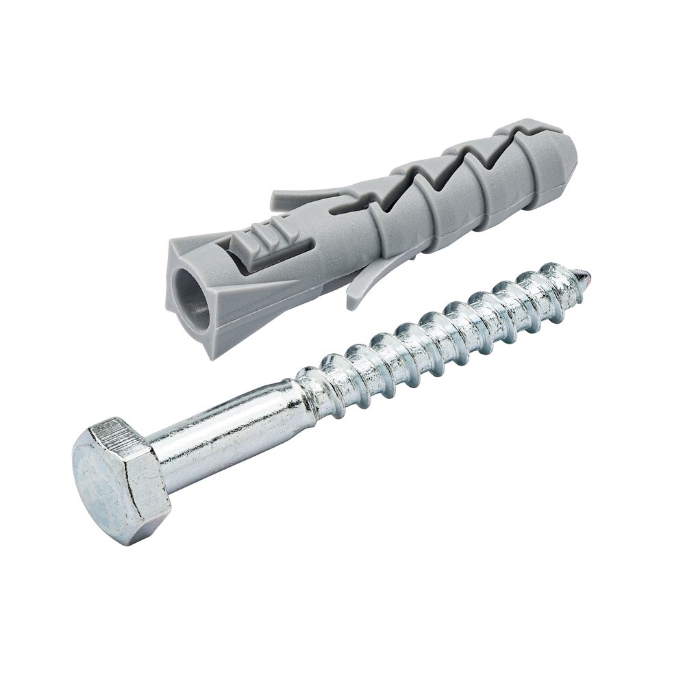 Homefix Nylon Plug 10X50 + Houtdraadbout Vz 8X60 | 4 stuks 6701.10.30040