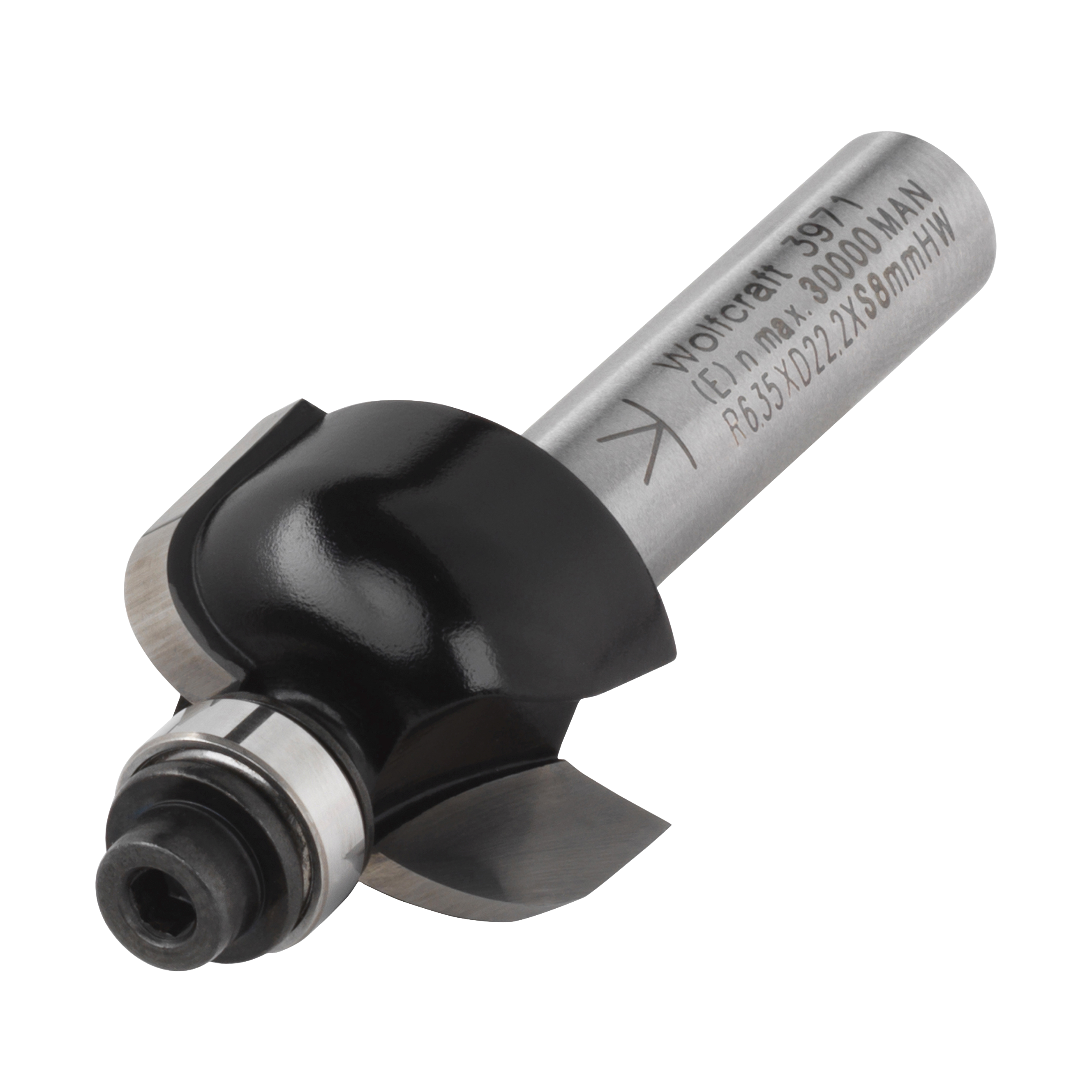 Wolfcraft HM 1/2 Bolprofielfrees | 8mm | Ø21,5 x 12mm | 1 stuk - 3971000