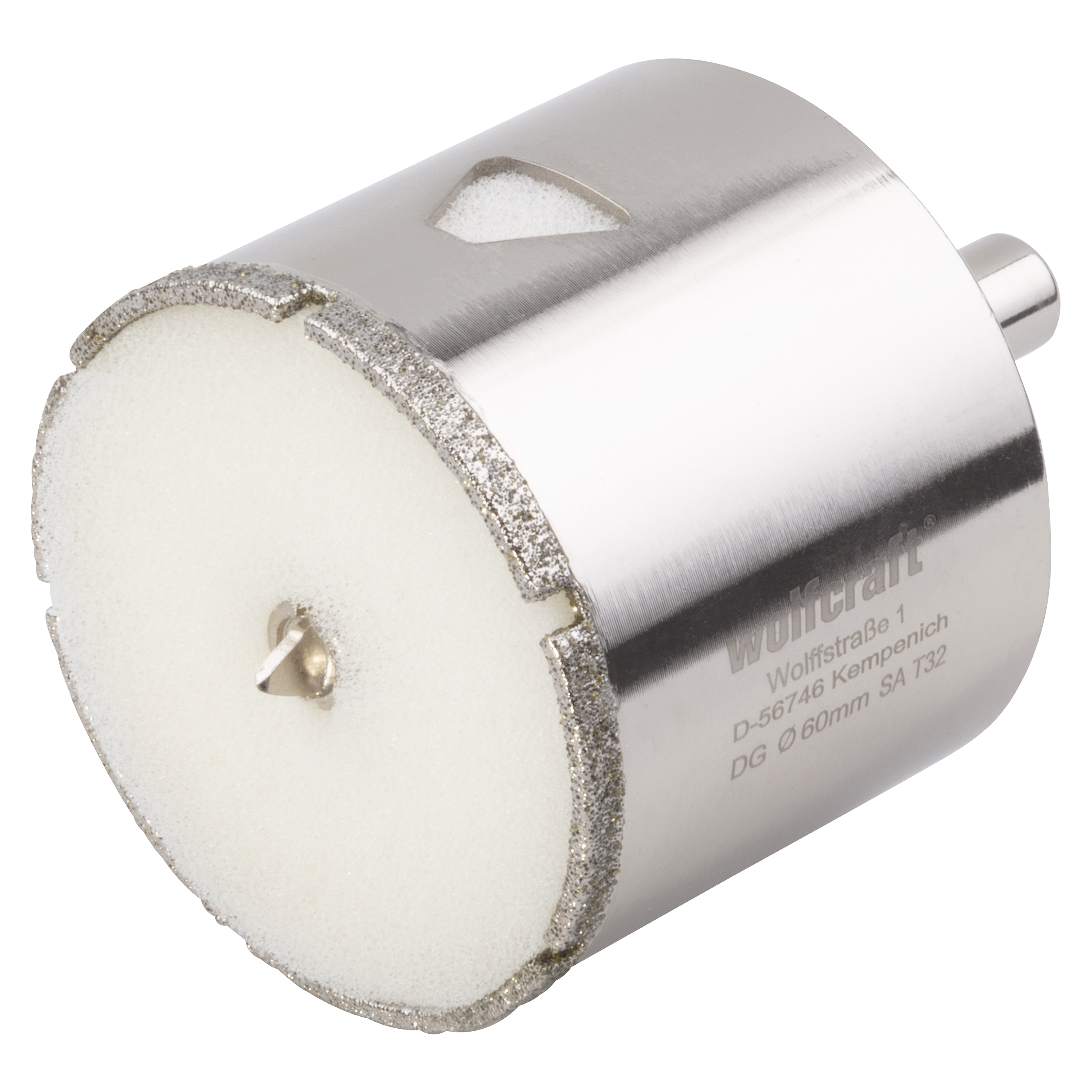 Wolfcraft Diamantbestr. boorkroon | Met schacht | Ø60mm | 1 stuk - 5940000
