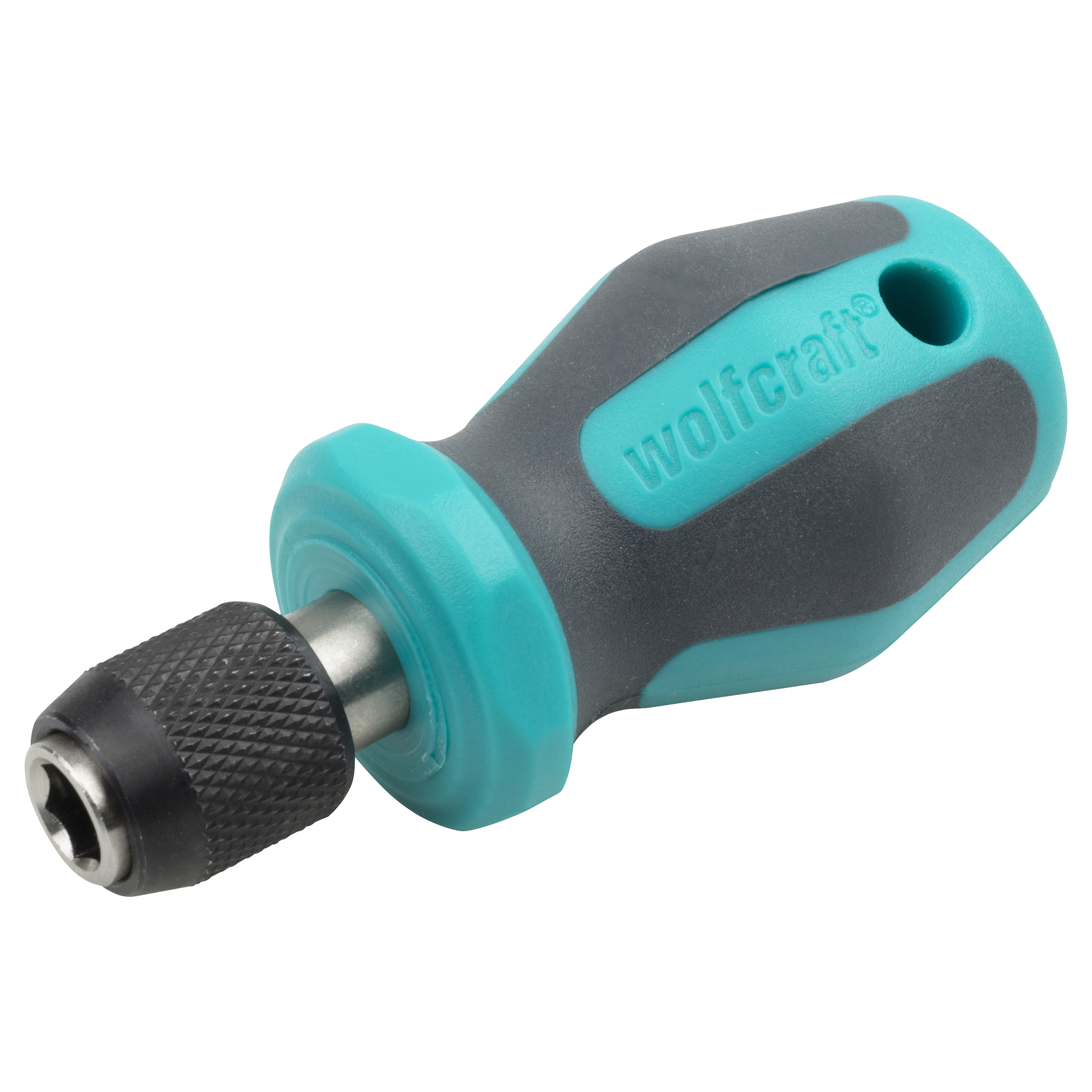 Wolfcraft Handschroevendraaier | Met bitopname | Kort | 76 mm | 1 stuk - 1239000