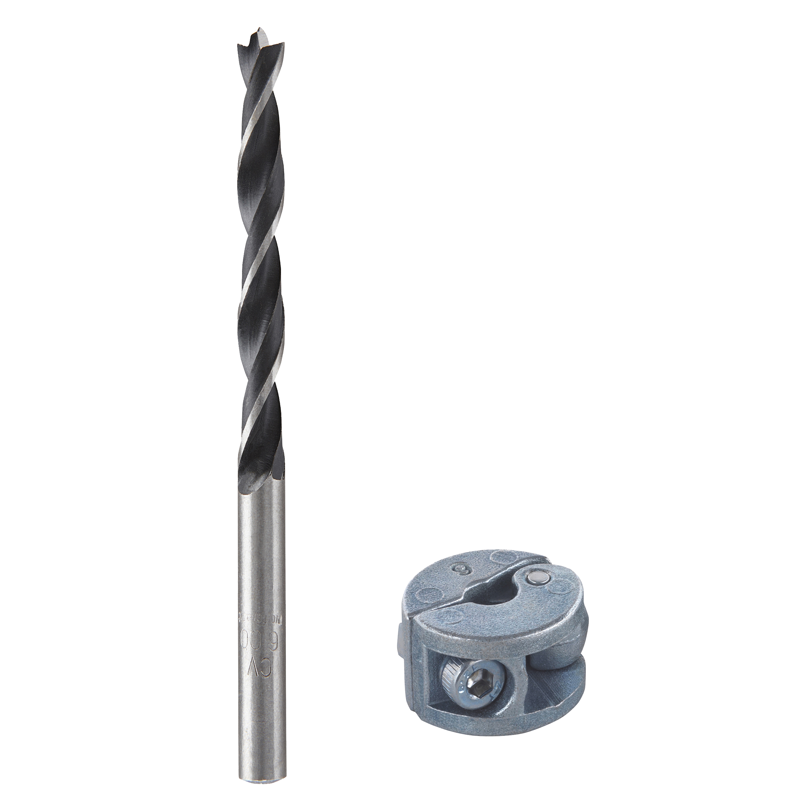 Wolfcraft Deuvelboor | Met centerpunt + D-stop | Ø6mm | 1 stuk - 2731000