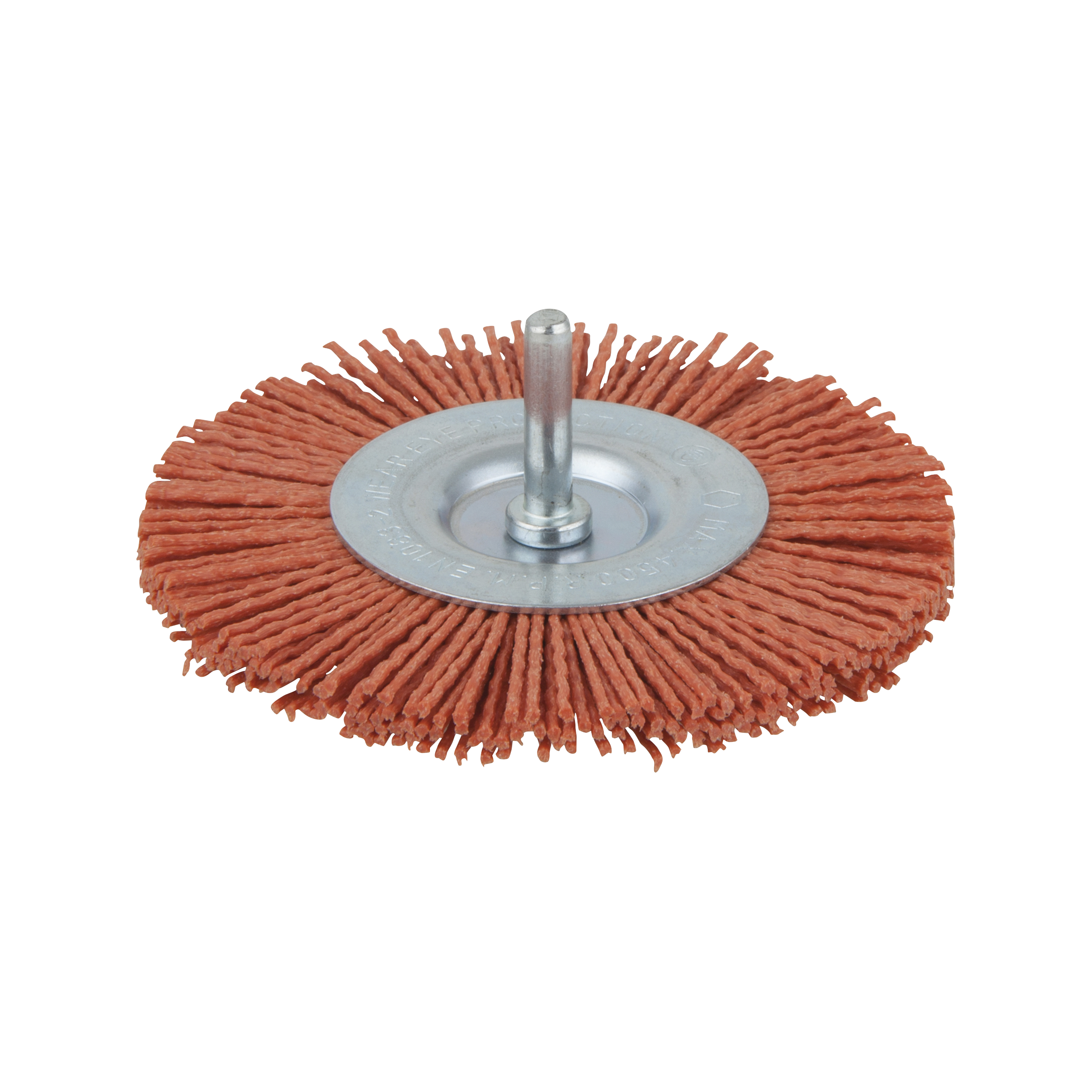 Wolfcraft Nylon-draadborstel | Rood | Ronde schacht | Ø100mm | 1 stuk - 8477000