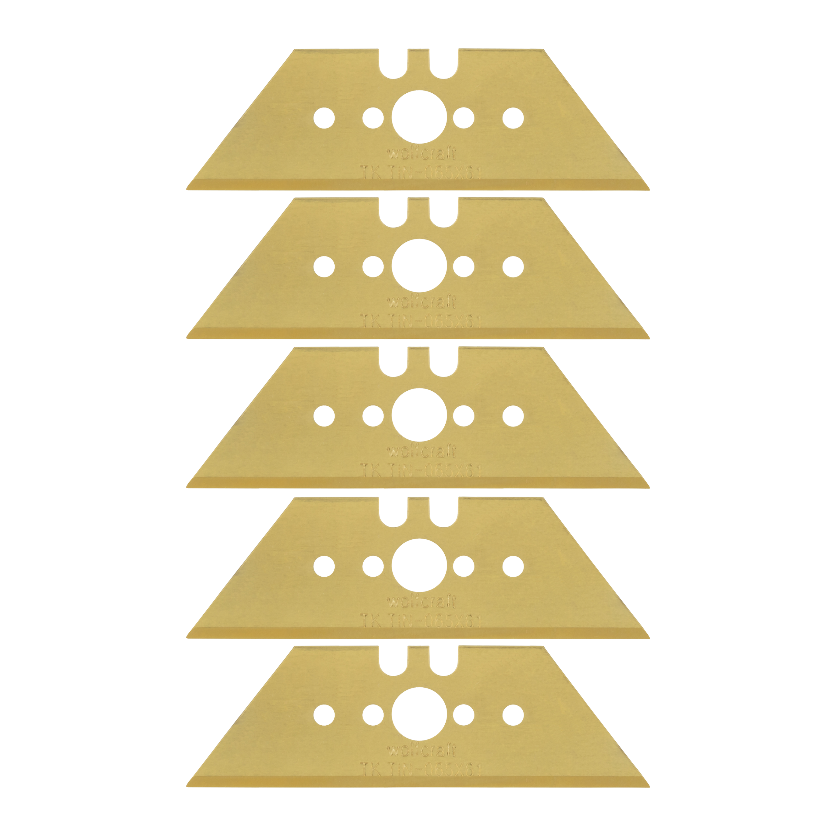 Wolfcraft Professionele trapeziummessen | + box | 0,65 x 61mm | 5 stuks - 4173000