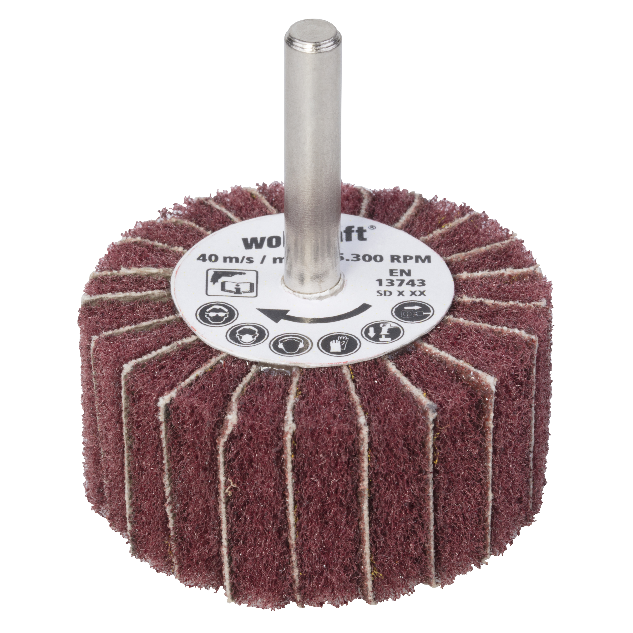 Wolfcraft Vlies-Mop | K150 | Ø50 x 25mm | 1 stuk - 2032000