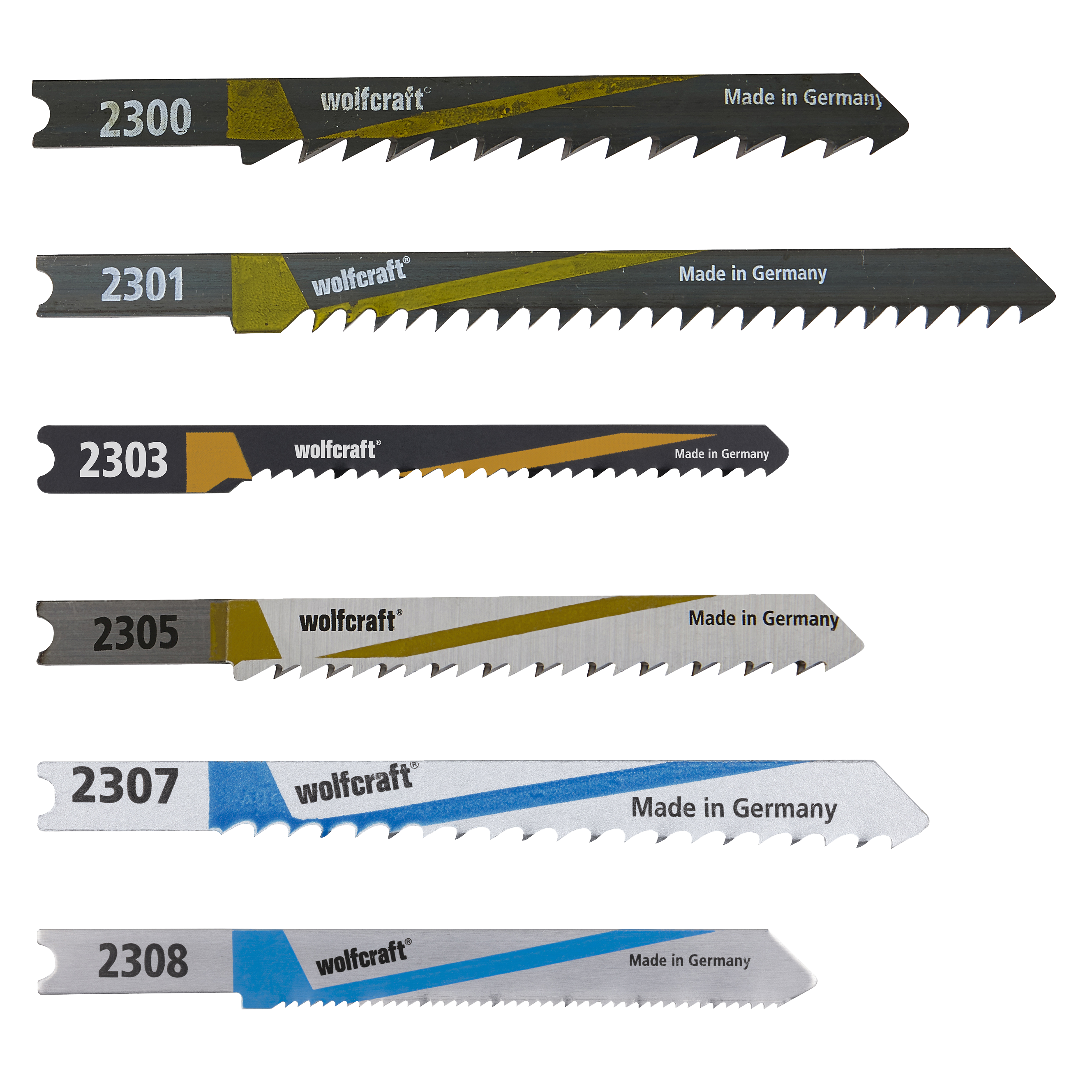 Wolfcraft Decoupeerzaagblad-Set | 10-delig | U-Schaft | 1 set - 2356000