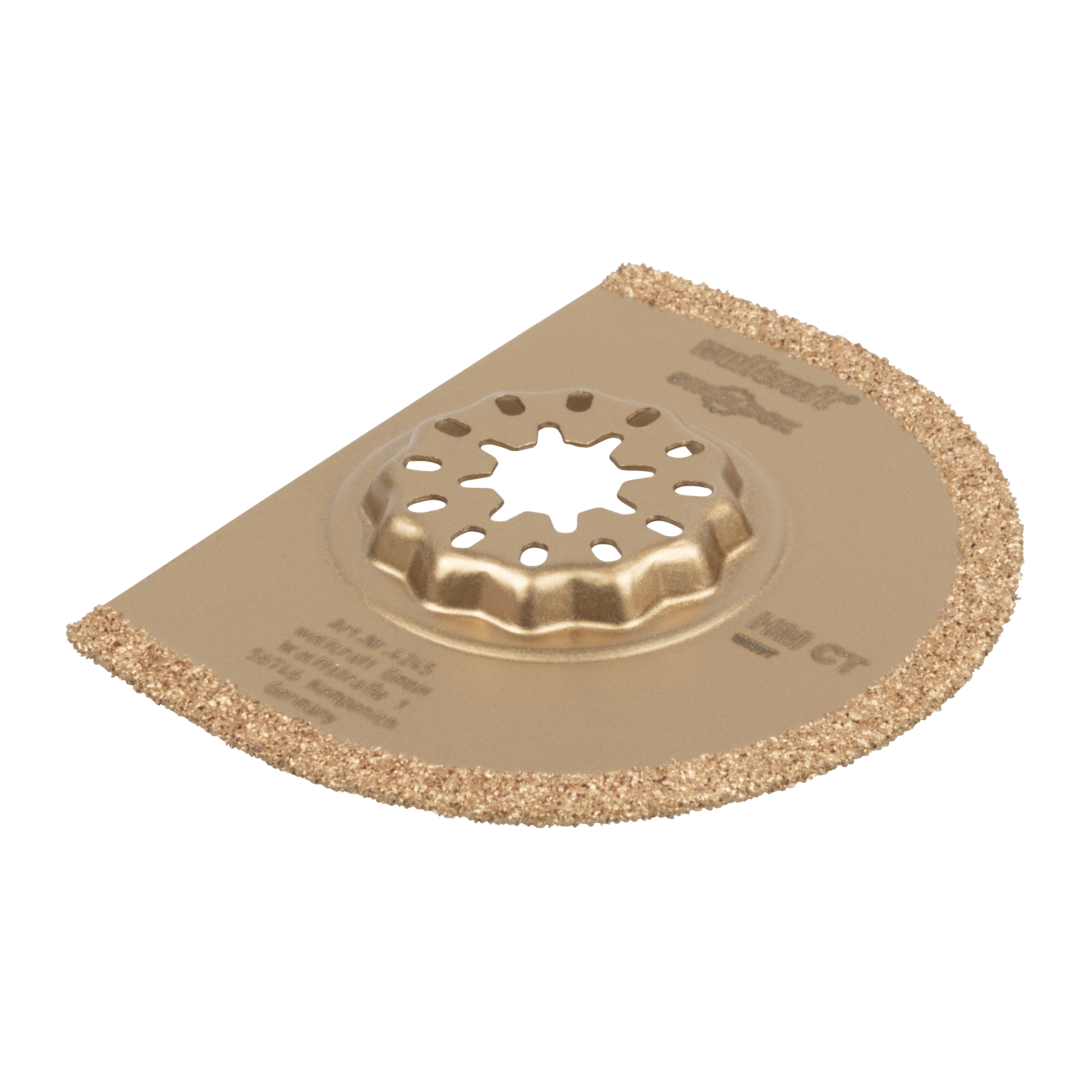 Wolfcraft Segmentblad | "Expert" | Hard metaal-bestrooid | STARLOCK-centreerhals | Ø75mm | 1 stuk - 4245000