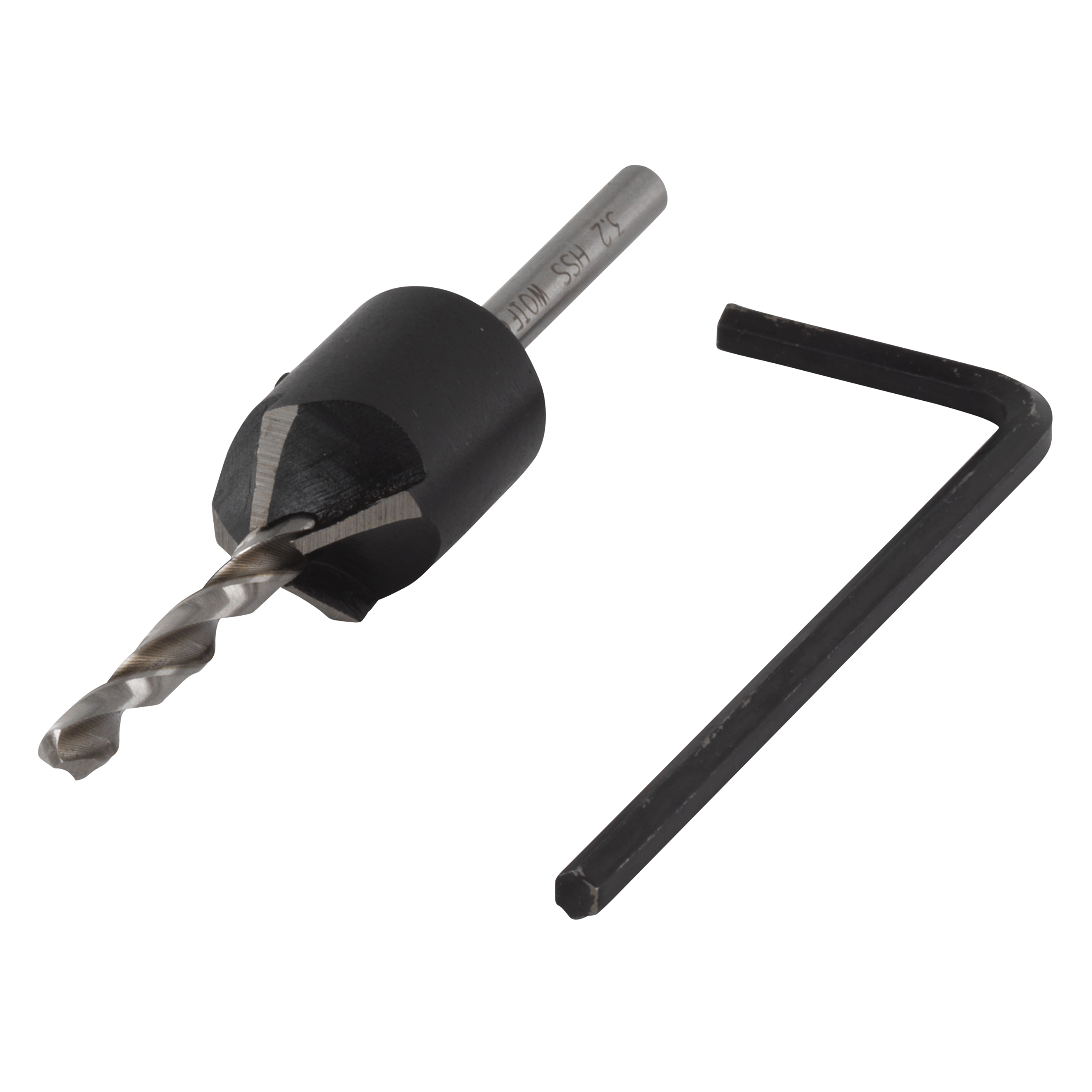Wolfcraft Voorboor | Met verzinkboor | Ø3,2-12mm | 1 stuk - 2498000