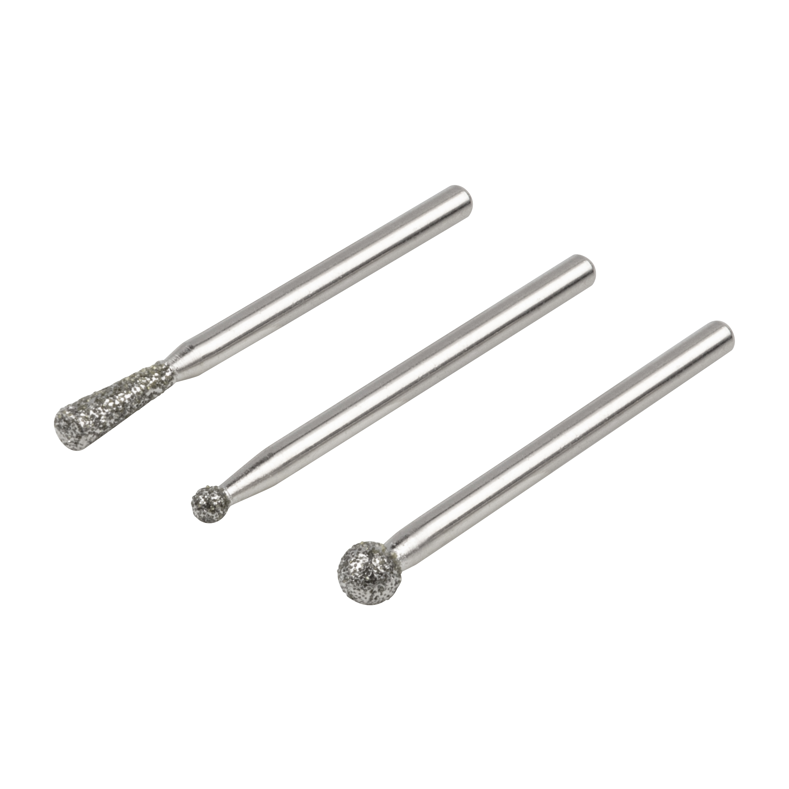Wolfcraft Diamantslijpstift-set | Kogel- en cilindervormig | 3-delig | 1 set - 5988000