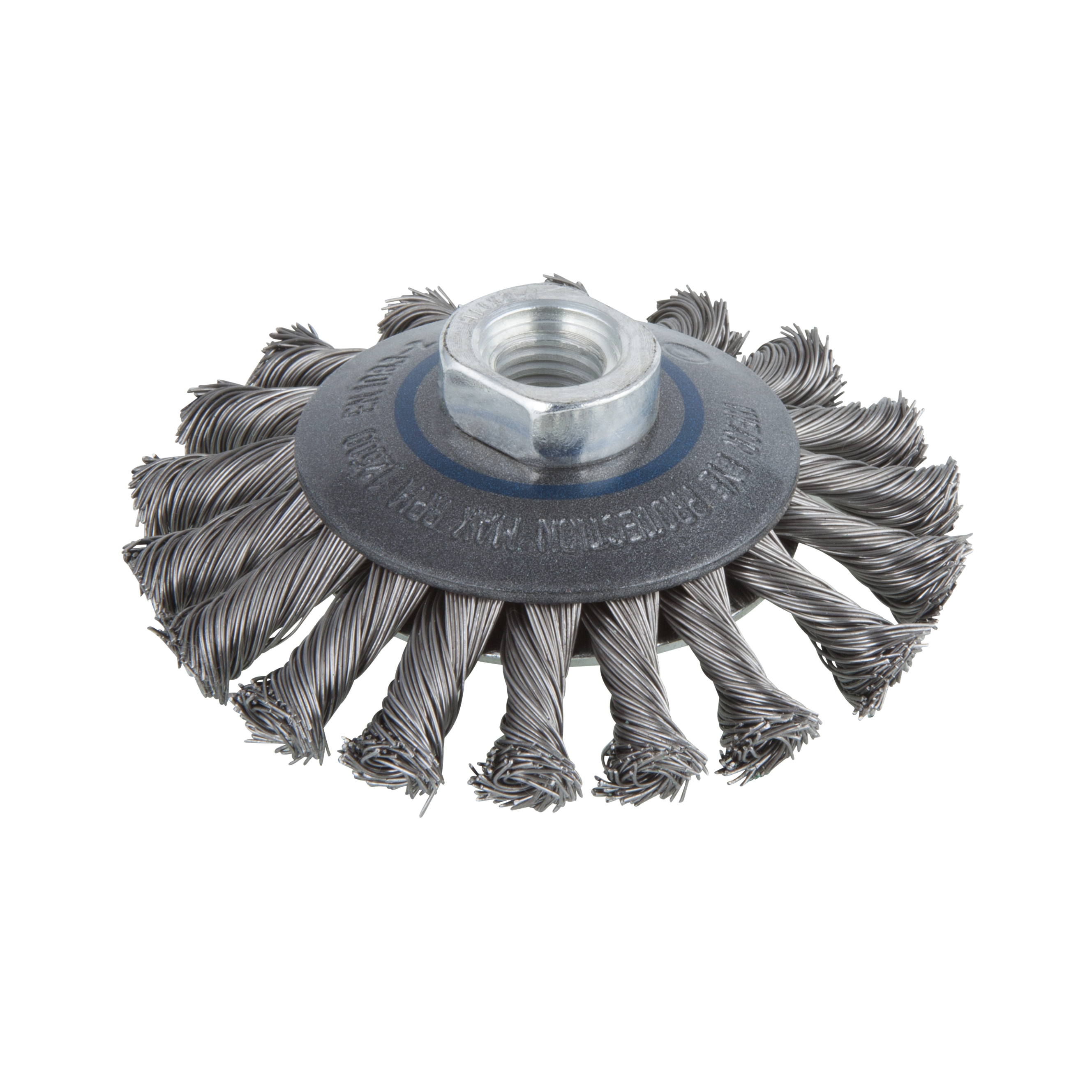 Wolfcraft Kegel-draadborstel | Gevlochten | M14 | Ø100 x 15mm | 1 stuk - 2153000