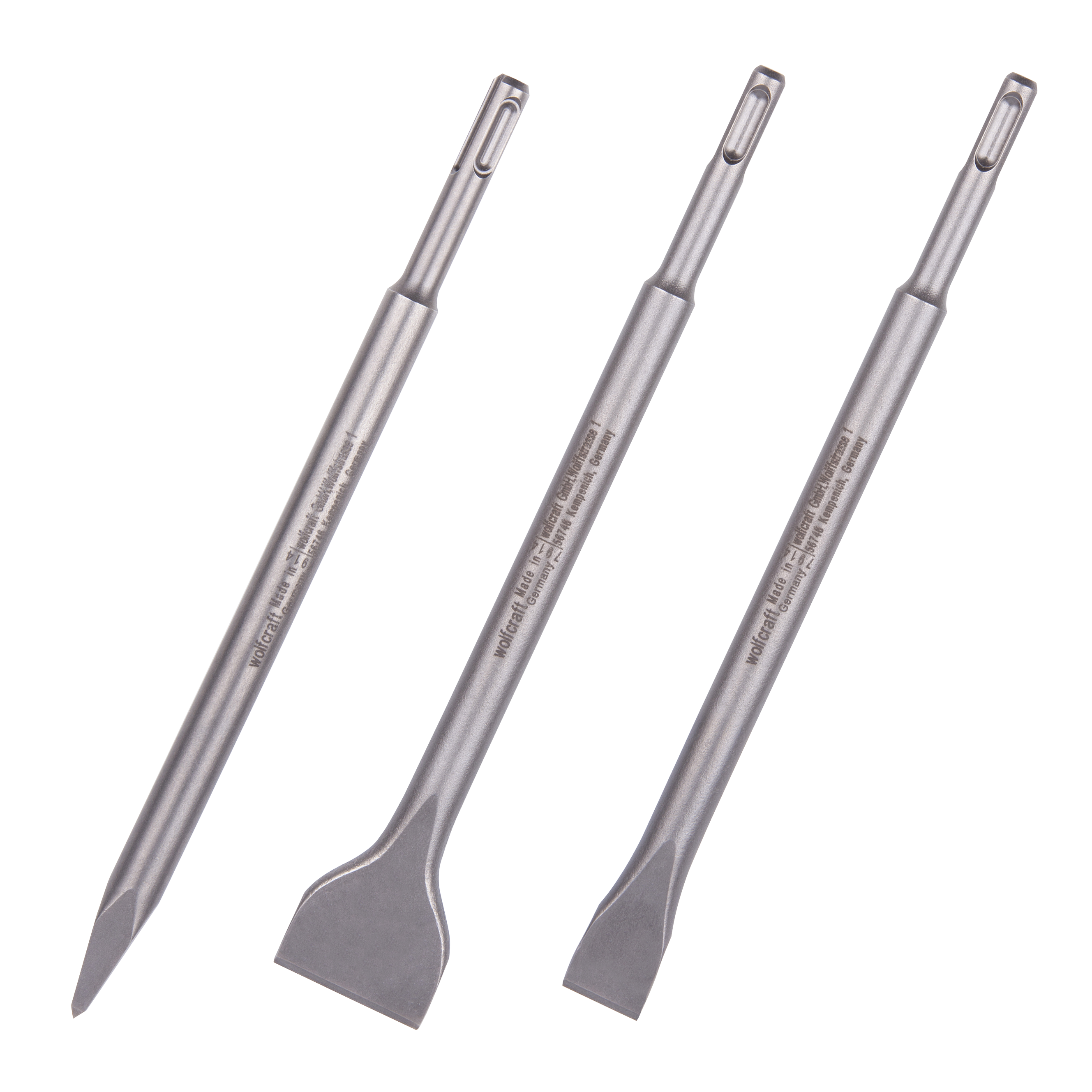 Wolfcraft 7914000 3-delige SDS-Plus Beitelset