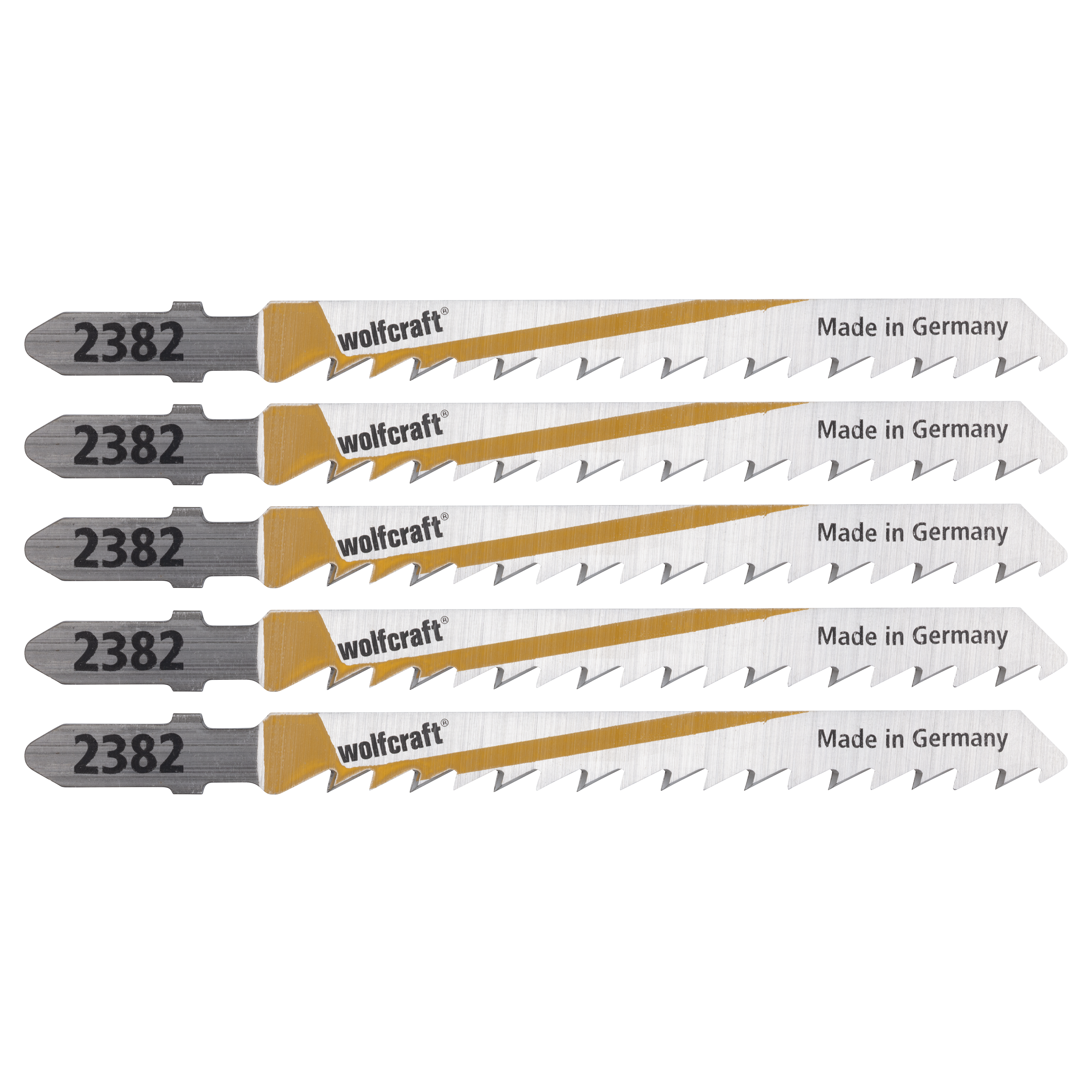 Wolfcraft Decoupeerzaagbladen | T-schacht | HCS | 100mm | 5 stuks - 2652000