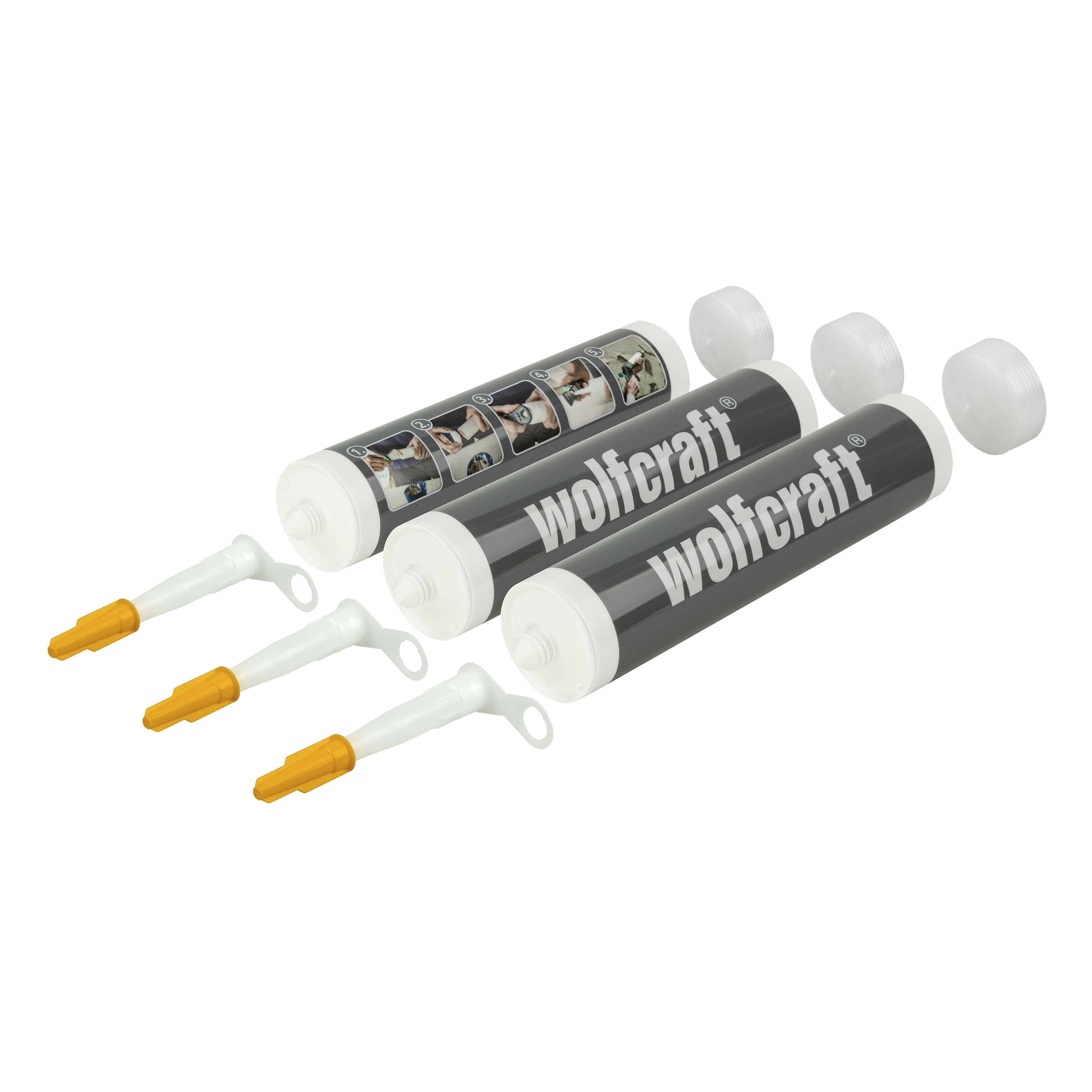 Wolfcraft Lege patronen | Inhoud 310ml | 3 stuks - 4044000