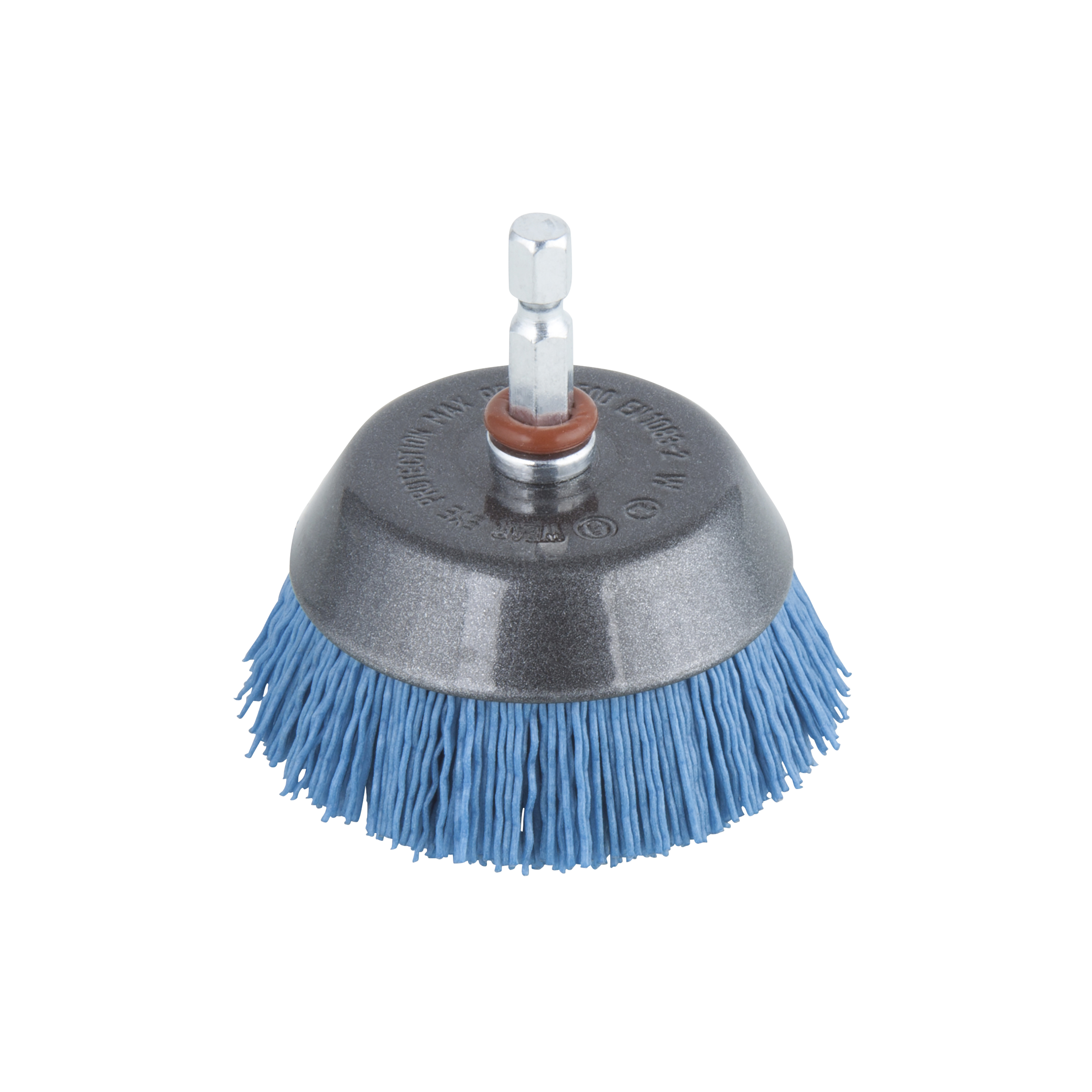 Wolfcraft Nylon-komborstel | Blauw | 6-kant schacht | Ø65mm | 1 stuk - 2729000