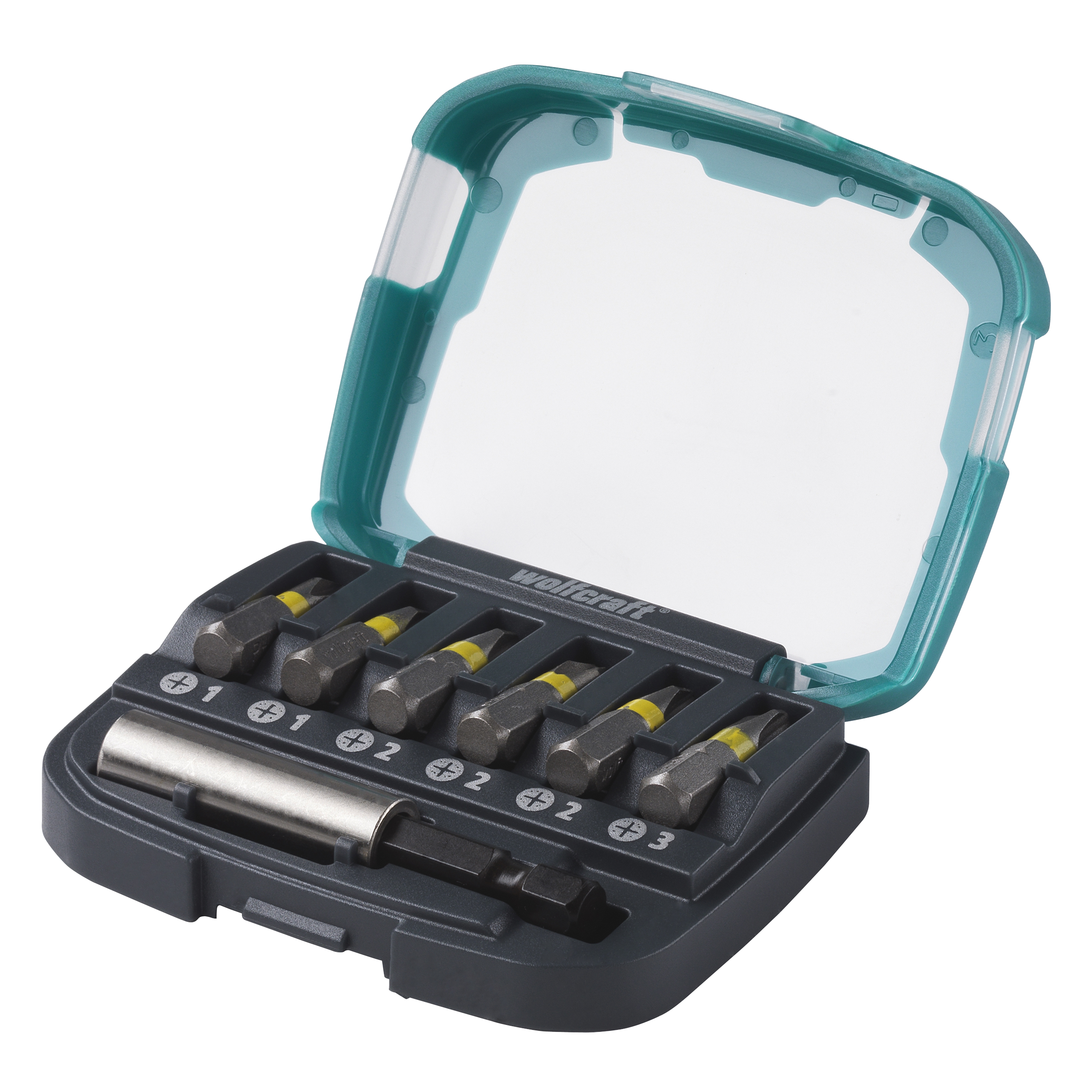 Wolfcraft Bit-box | Kruiskop | PH 1-3 | 7-delig | 1 set - 2976000