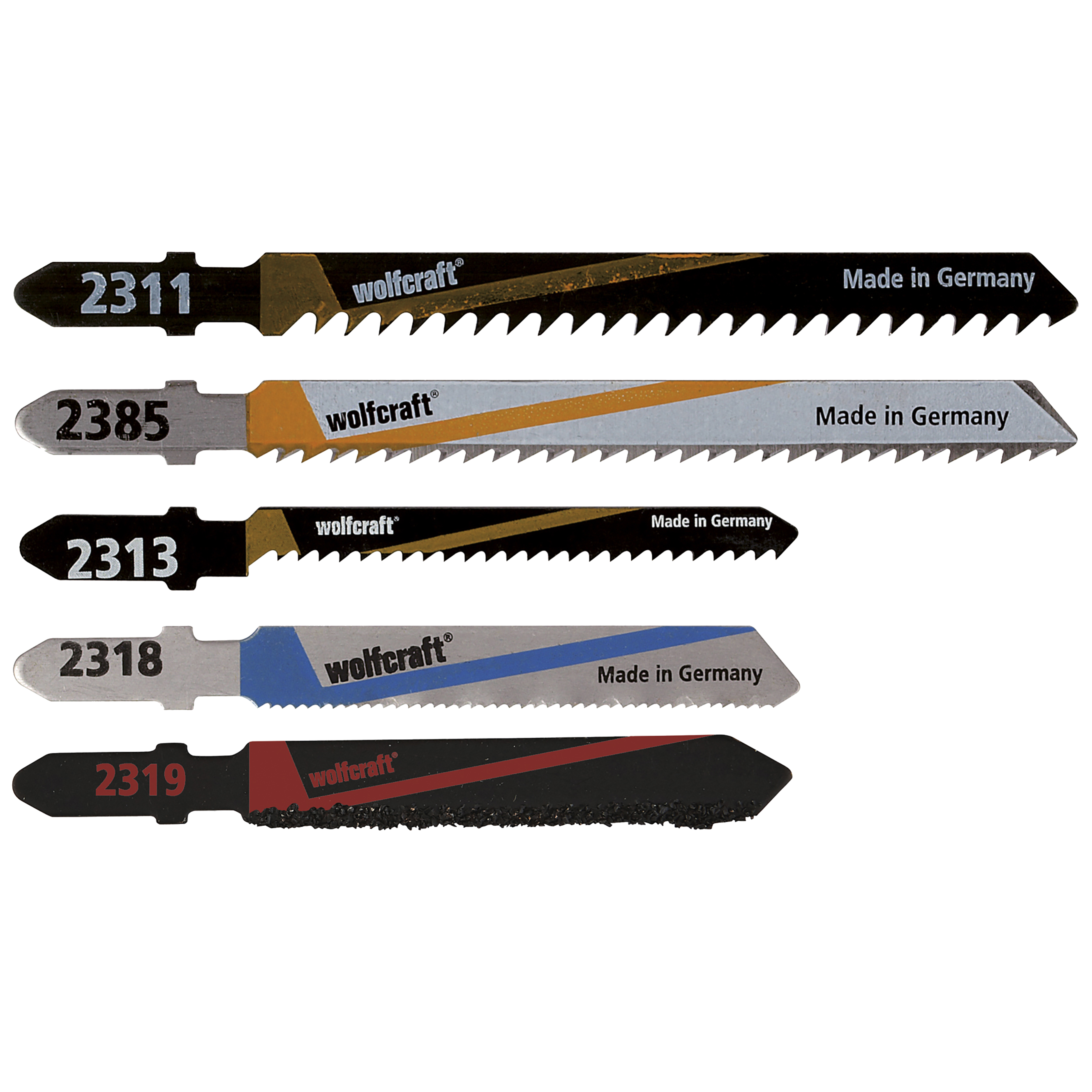 Wolfcraft 2688000 5-delige Decoupeerzaagblad set - Universeel