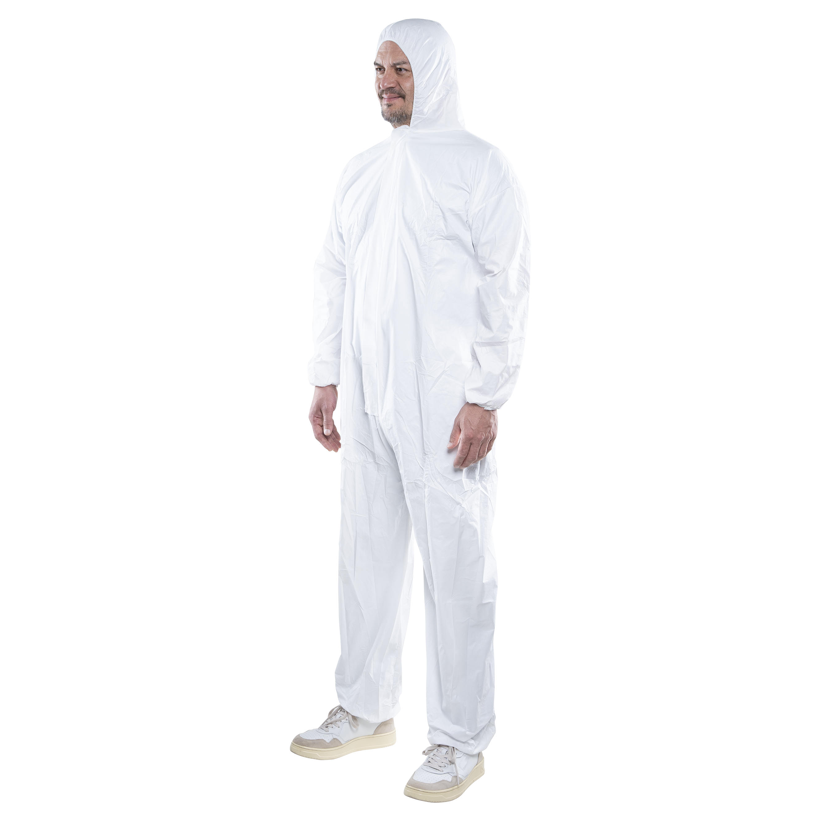 Wolfcraft Wegwerpoverall | Met capuchon | L | 1 stuk - 4971000