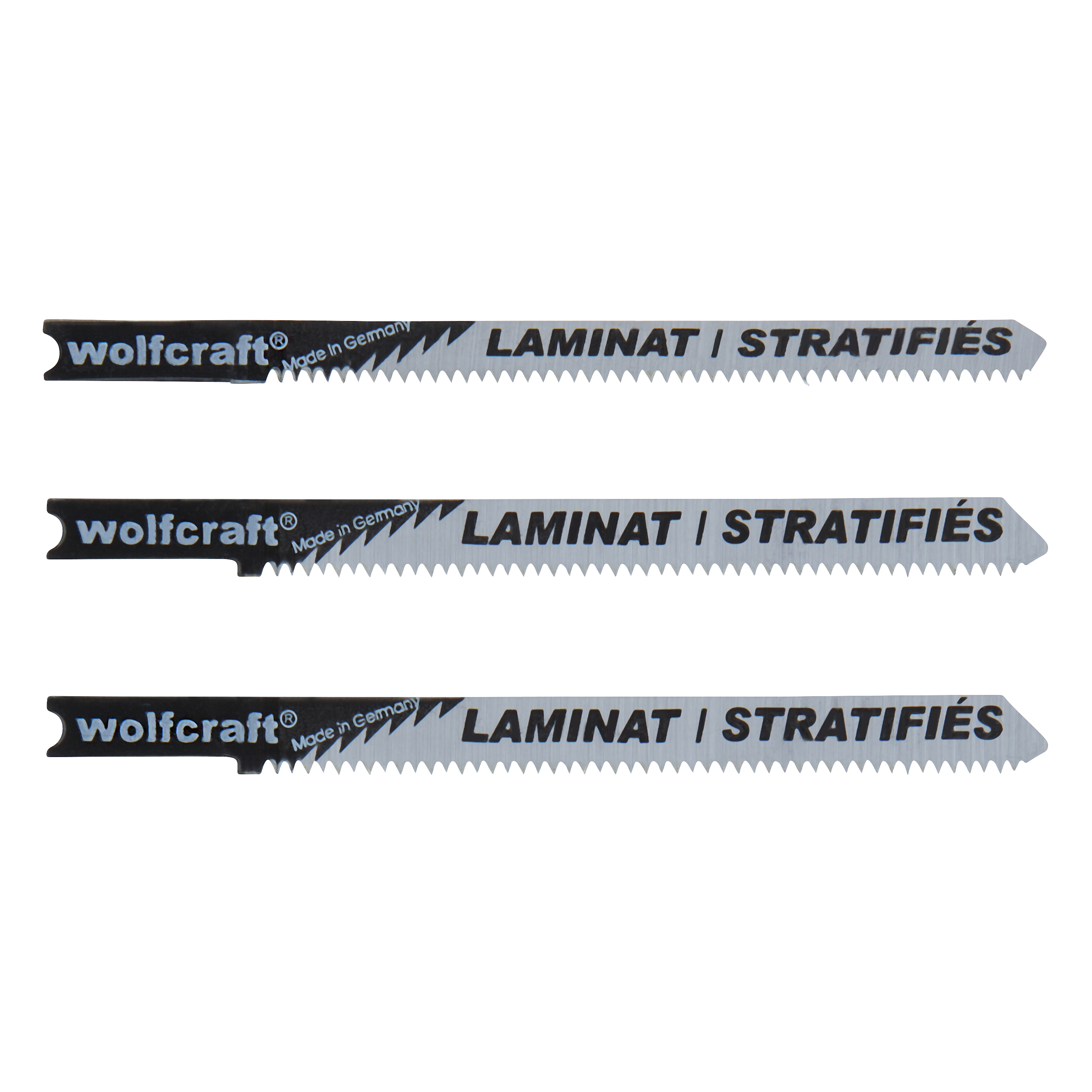 Wolfcraft Decoupeerzaagbladen | T-schacht | HCS | Set voor B&D | 3 stuks - 2674000
