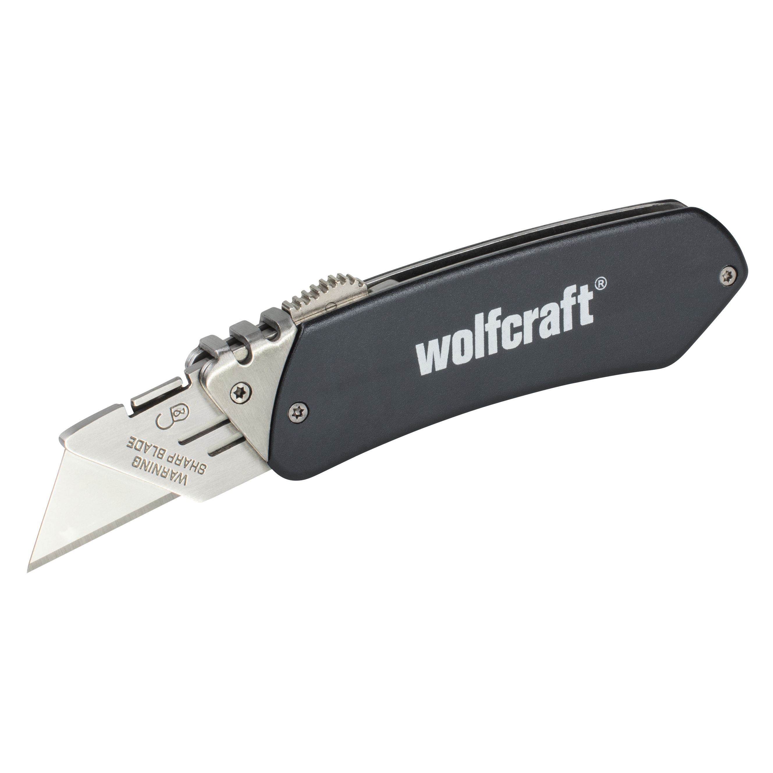 Wolfcraft Aluminium vrijetijdsmes | Intrekbaar mes | 1 stuk - 4124000