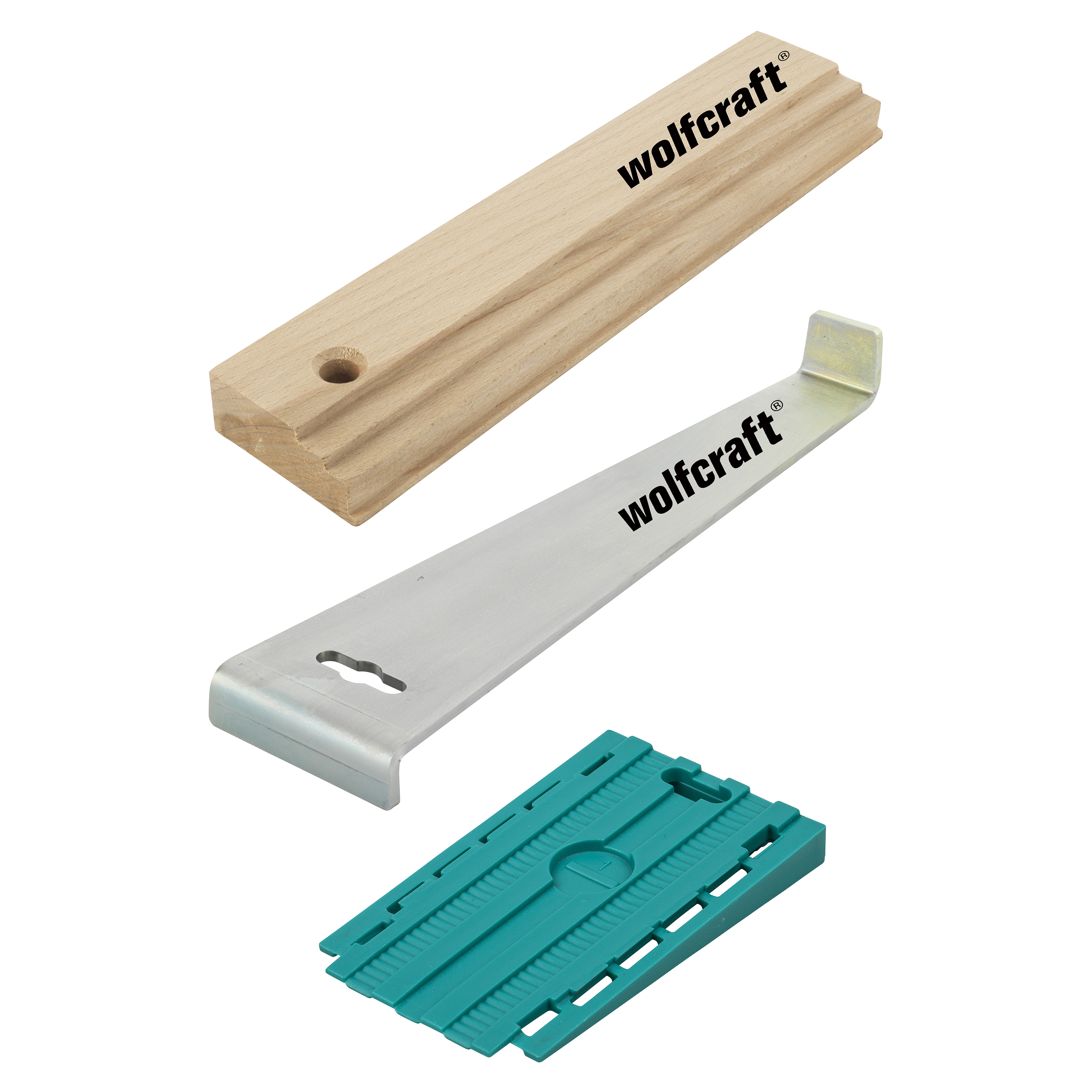 Wolfcraft Gereedschapsset | Voor het leggen van laminaat- en designvloeren | 1 set - 6975000