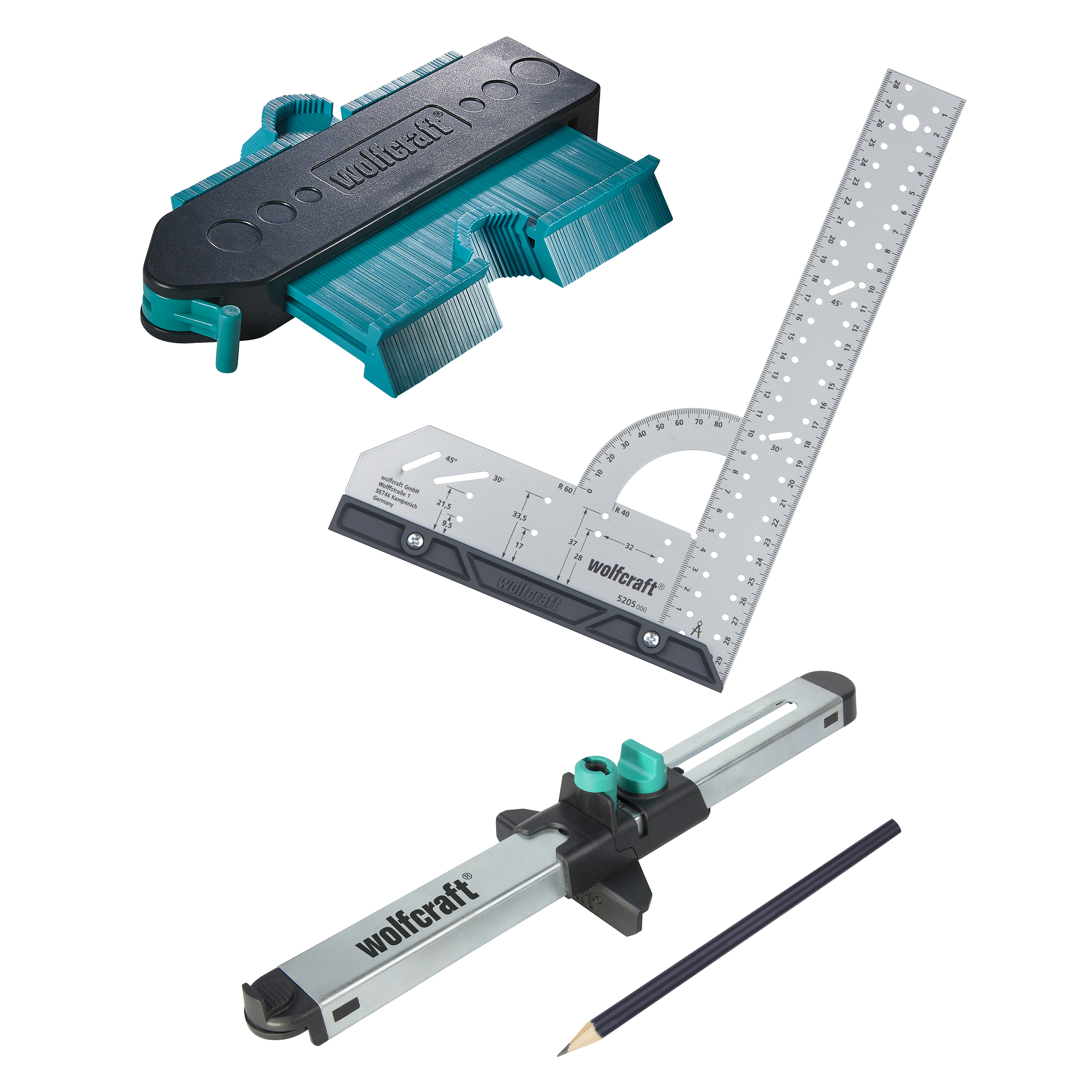 Wolfcraft Gereedschapsset | Voor het inpassen van laminaat- en designvloeren | 1 set - 6976000