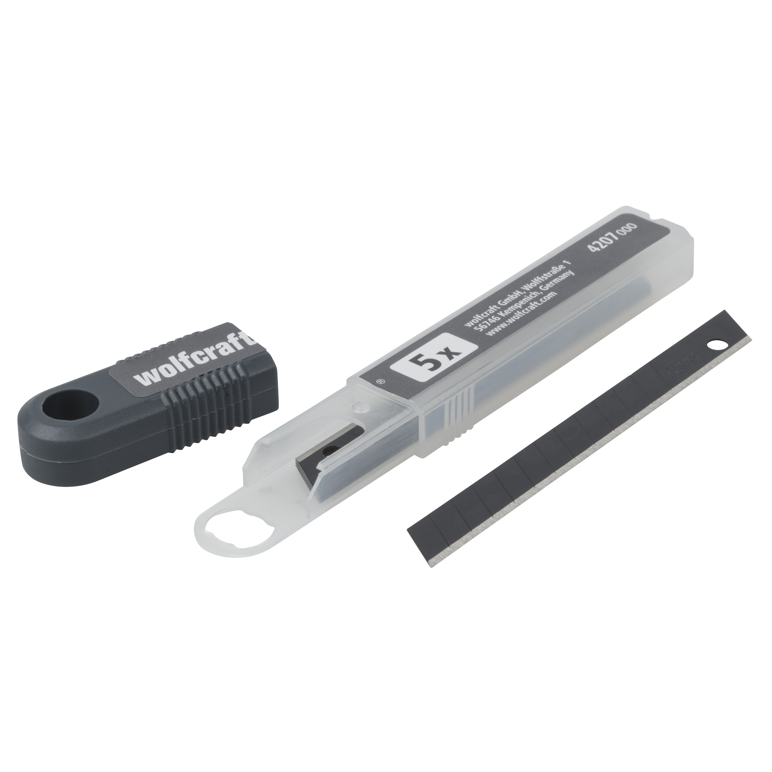 Wolfcraft Abbrechklingen | 9mm | Pro-sharp zwart | 5 stuks - 4207000
