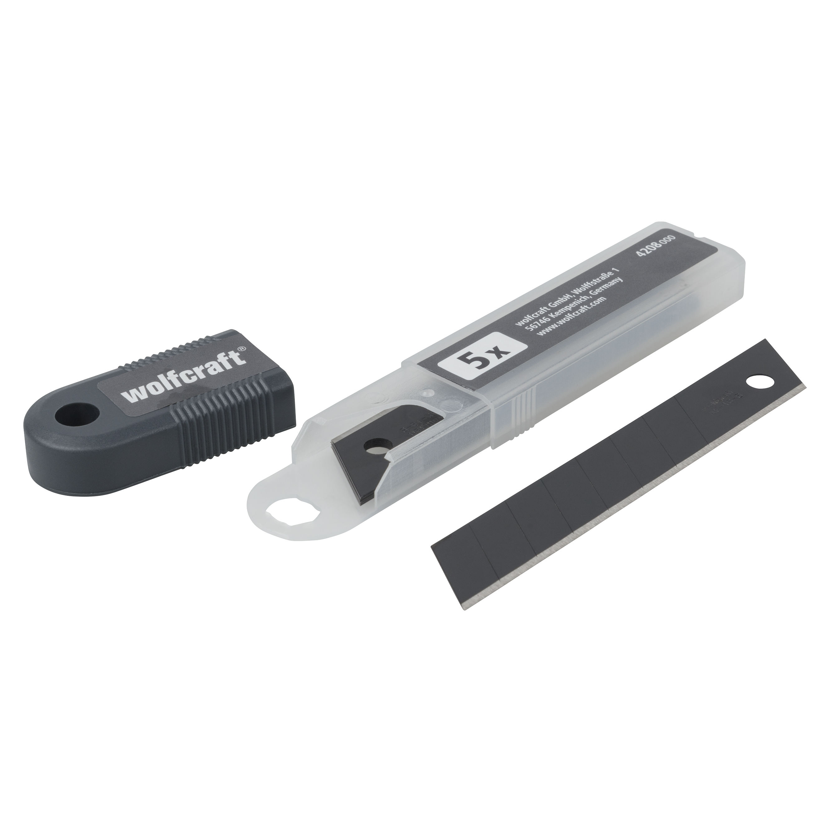 Wolfcraft Abbrechklingen | 18mm | Pro-sharp zwart | 5 stuks - 4208000