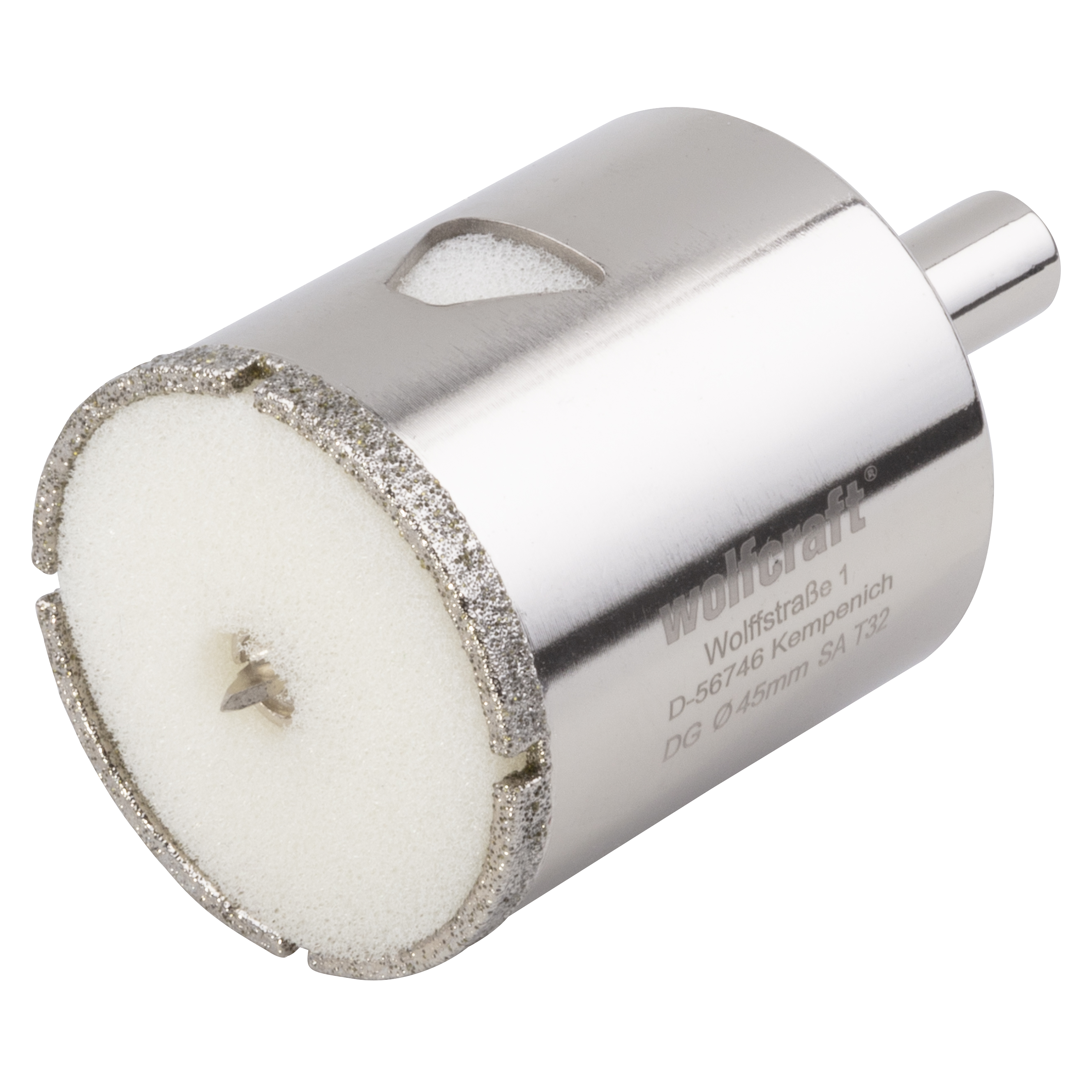 Wolfcraft Diamantbestr. boorkroon | Met schacht | Ø45mm | 1 stuk - 5928000