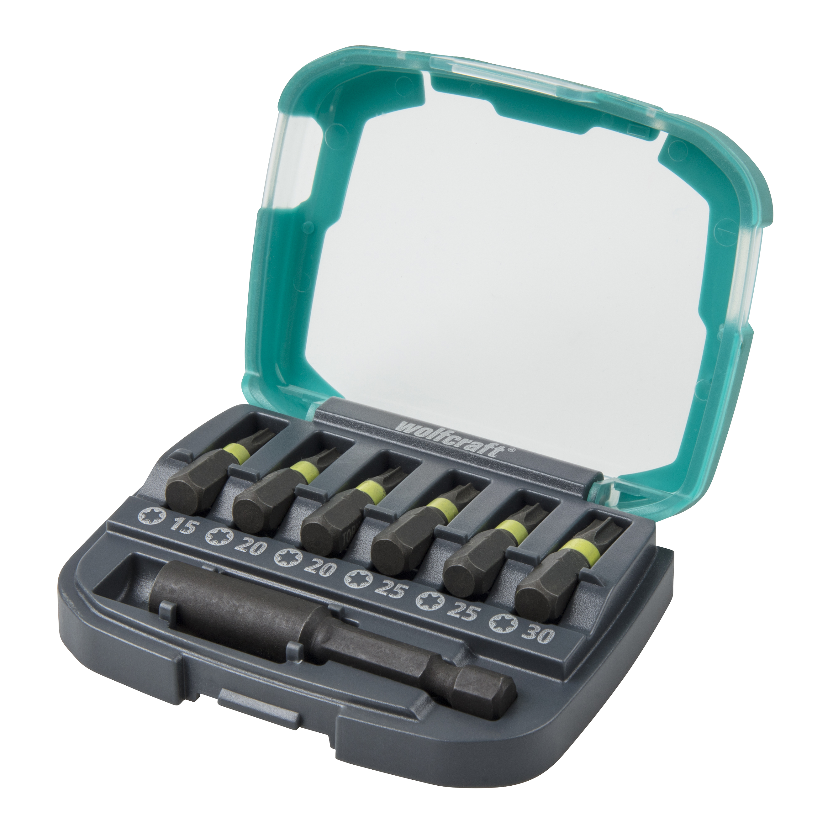 Wolfcraft Impact-bit-box | TORX® | T15-30 | 7-delig | 1 set - 2969000