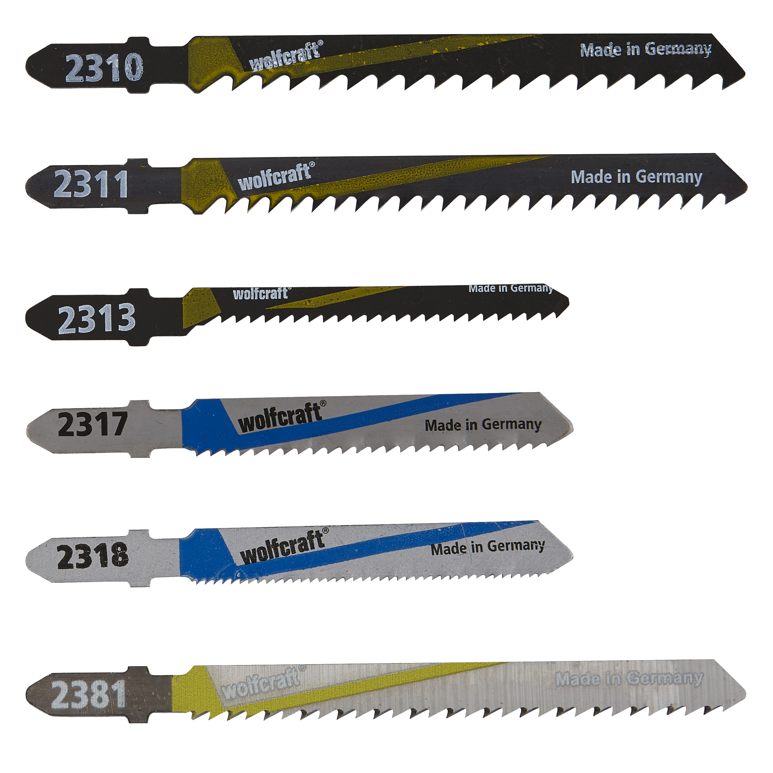 Wolfcraft Decoupeerzaagblad-Set | 10-delig | T-Schaft | 1 set - 2358000