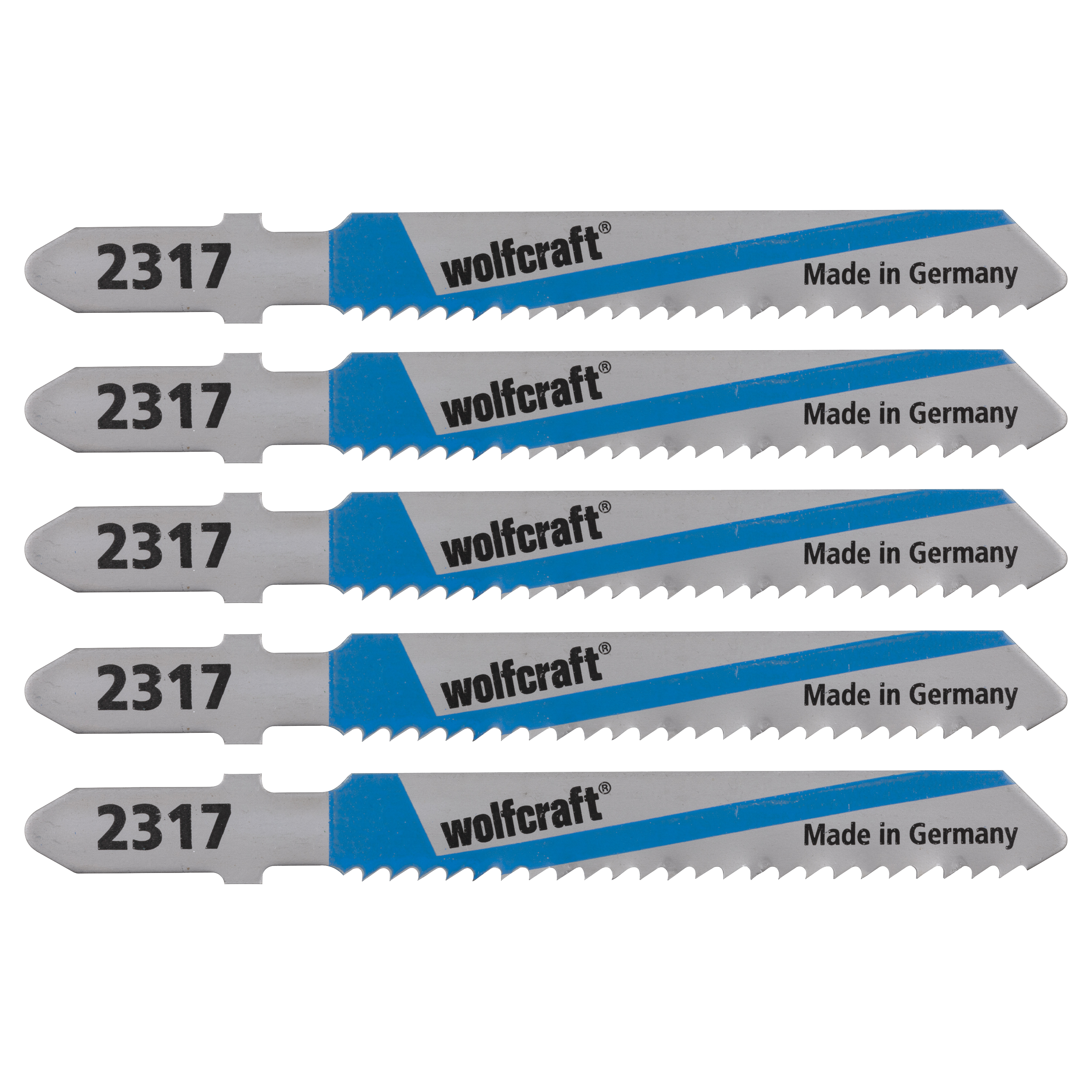 Wolfcraft Decoupeerzaagblad | HSS | L=75mm | T-Schaft | 5 stuks - 2367000
