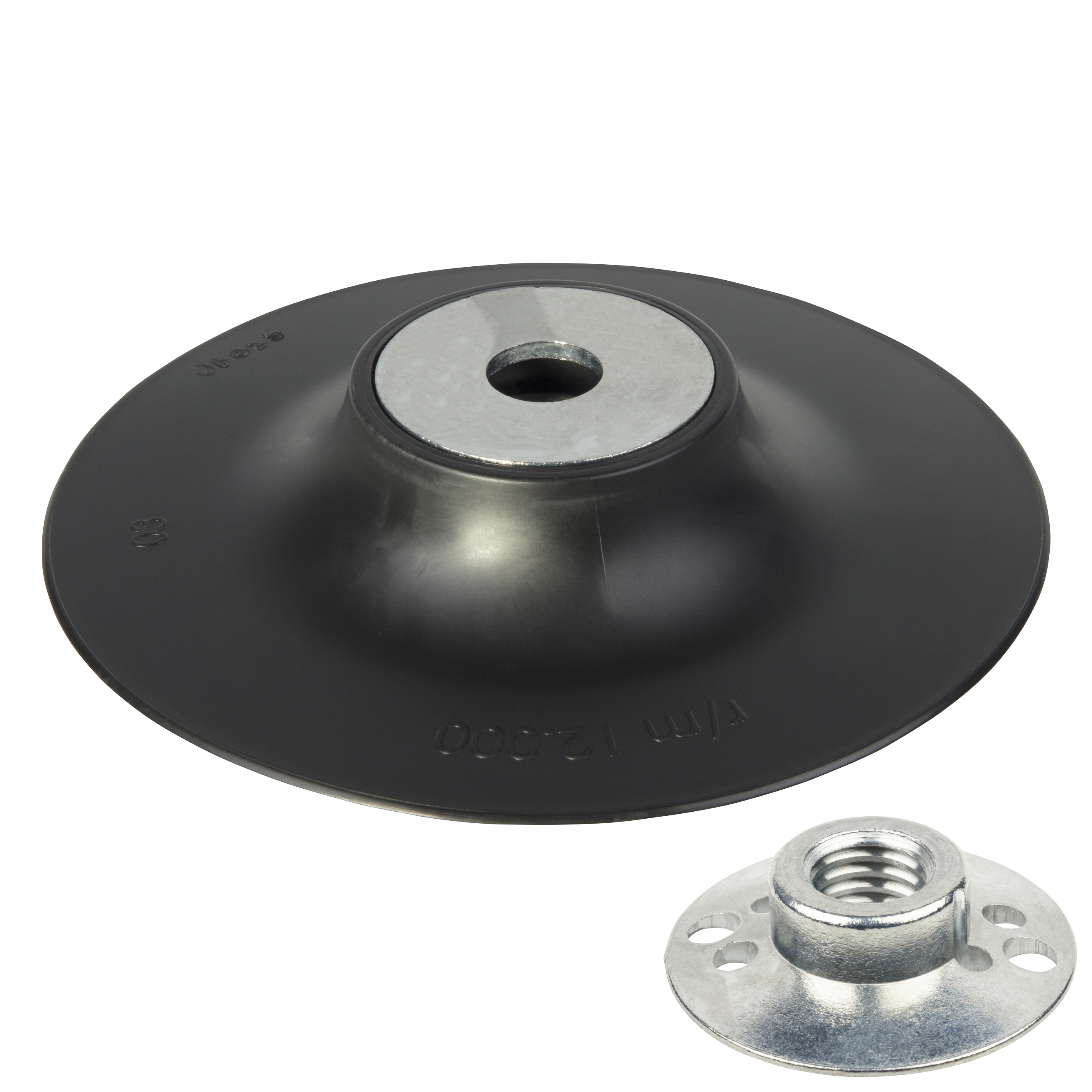 Wolfcraft Steunschijf | Flensmoer | M14 | Ø125mm | 1 stuk - 2454000