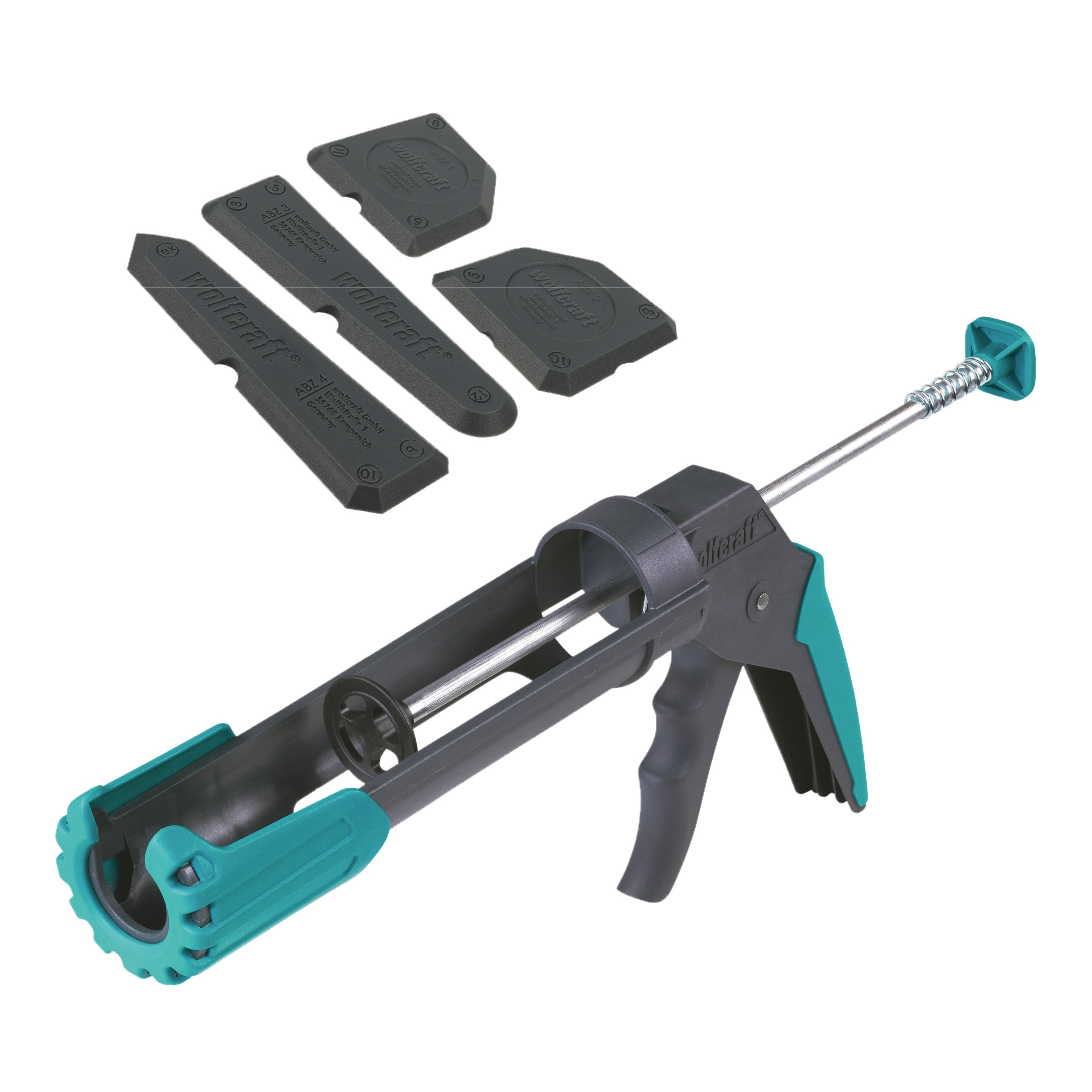 wolfcraft - Kitspuit set met Kitstrijker - Kitpistool set met kitspatel - Siliconenvoegen renoveren - MG200 - Kitten