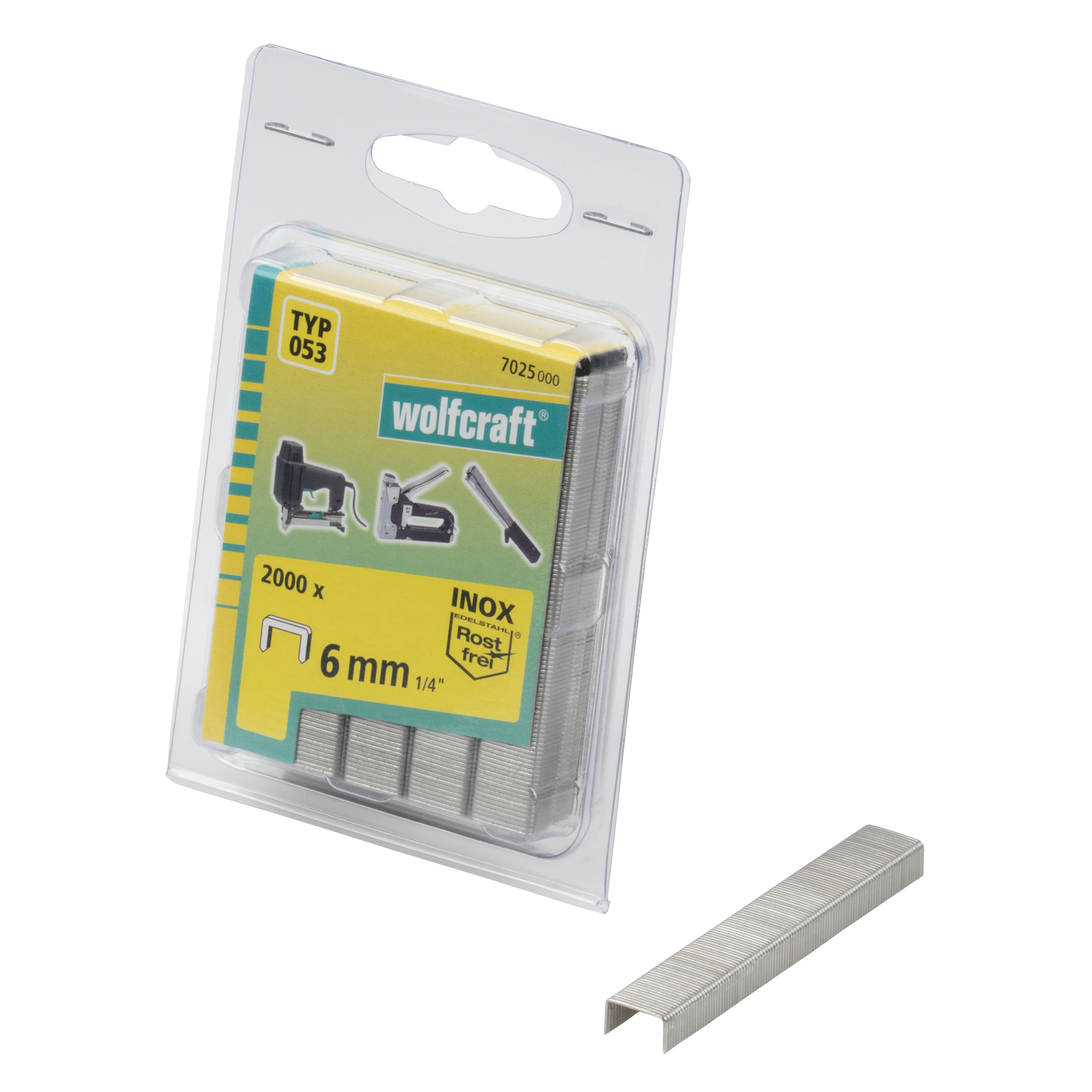 wolfcraft Nietjes Type 053 Breed 6 mm 2000 st 7025000