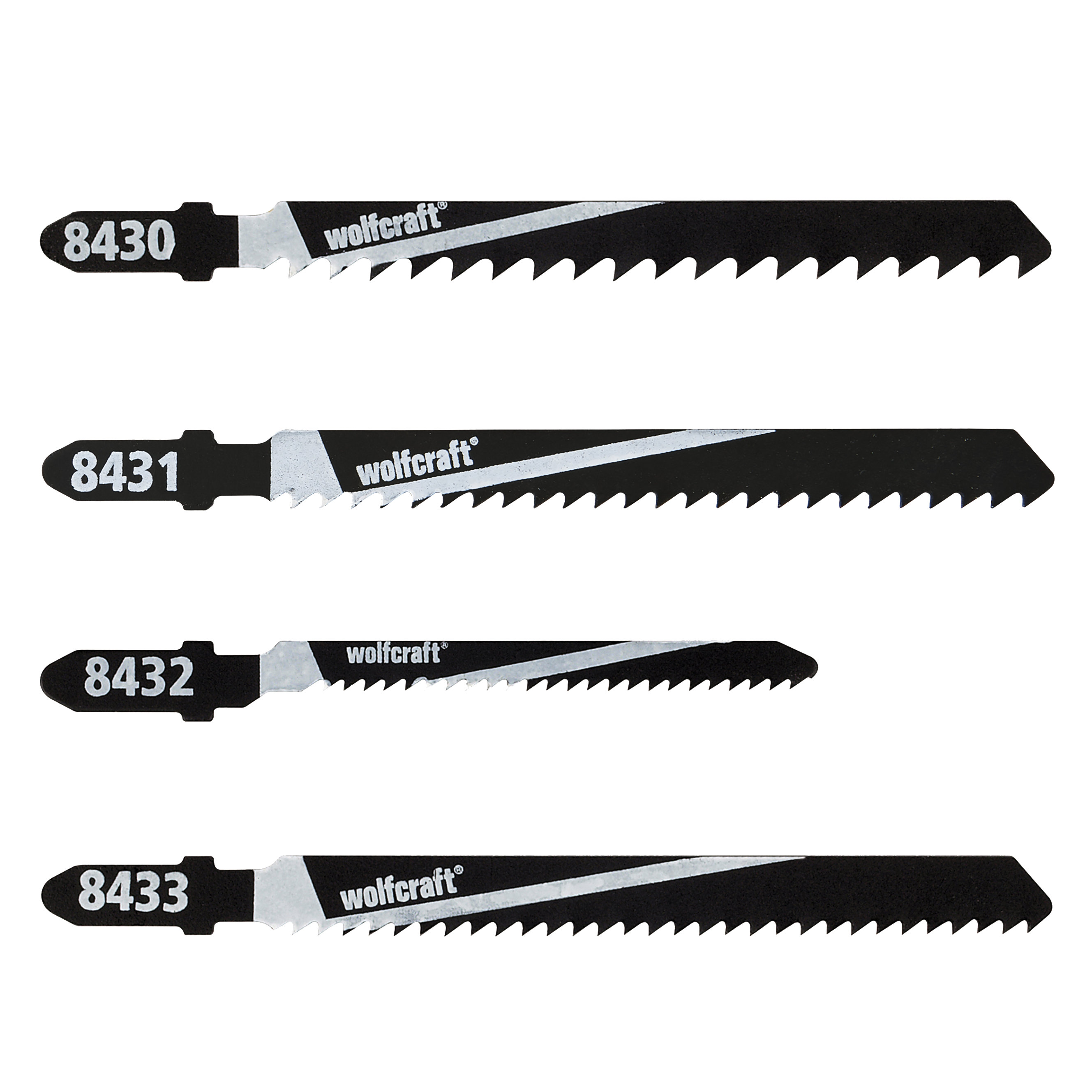 Wolfcraft Set Decoupeerzaagbladen | T-schacht | 10-delig | 1 set - 8430000