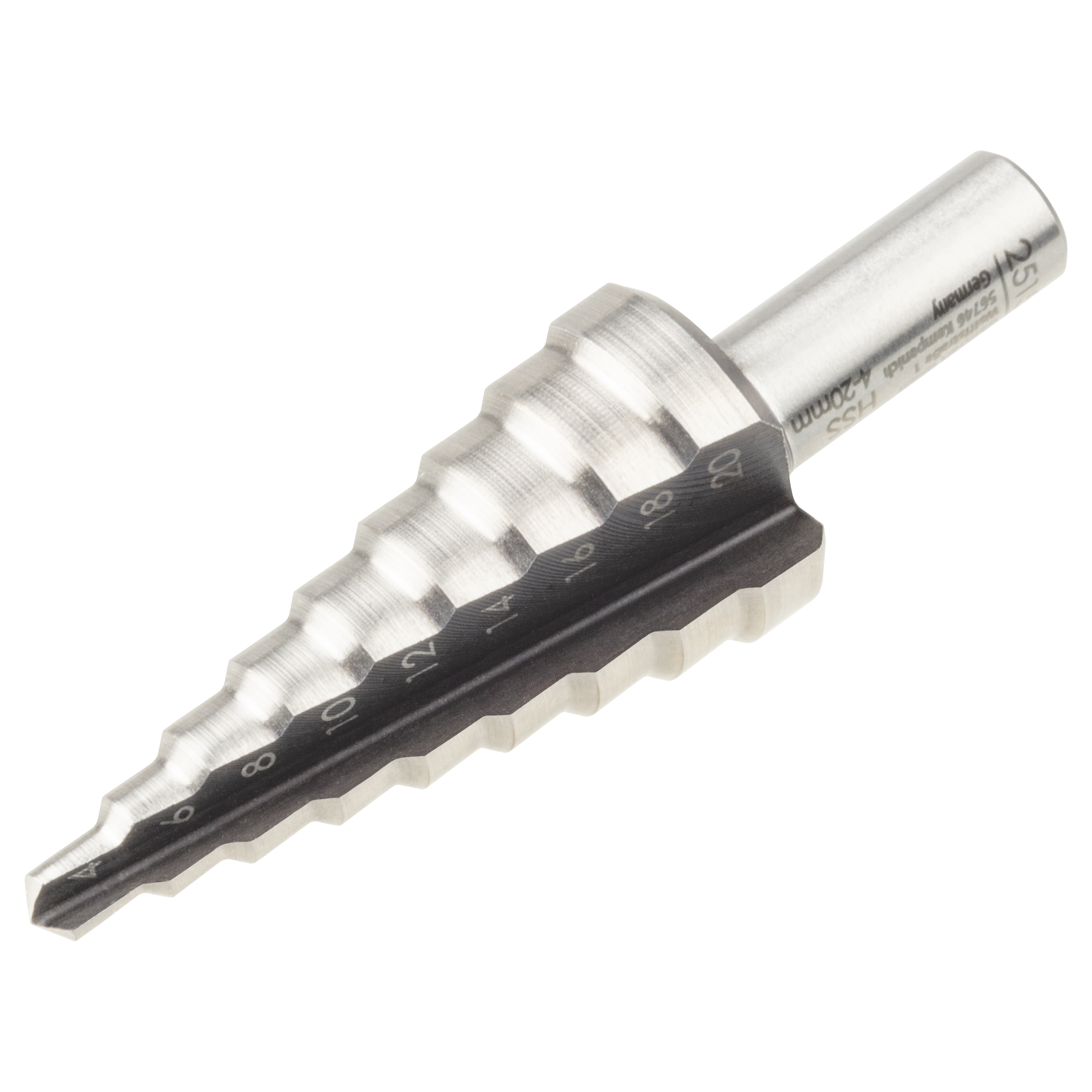 Wolfcraft HSS-getrapte boor | 8mm | Ø4-20mm | 1 stuk - 2515000