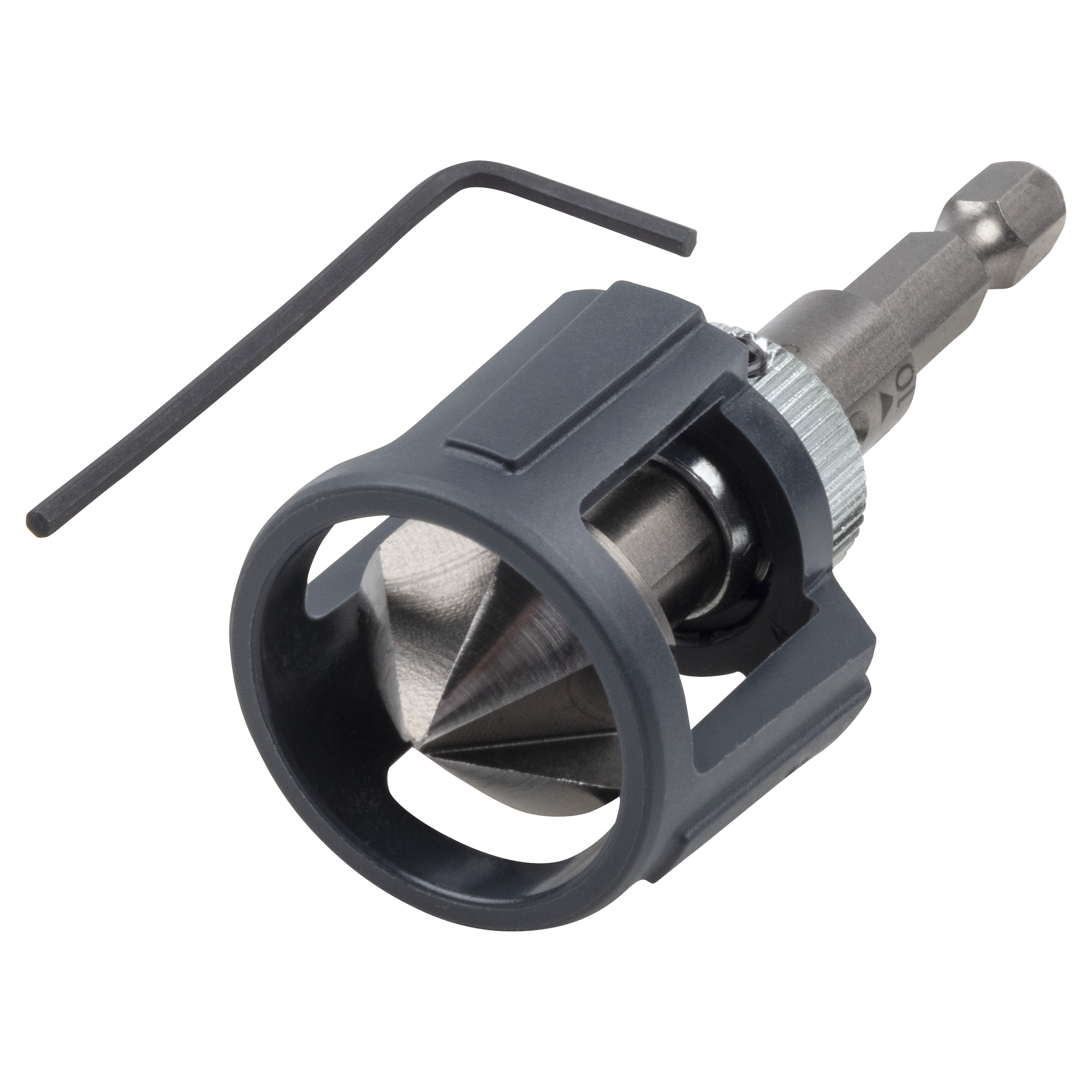 Wolfcraft Conische verzinkboor | Met dieptestop | Ø20mm | Zeskantschacht | 1 stuk - 4390000