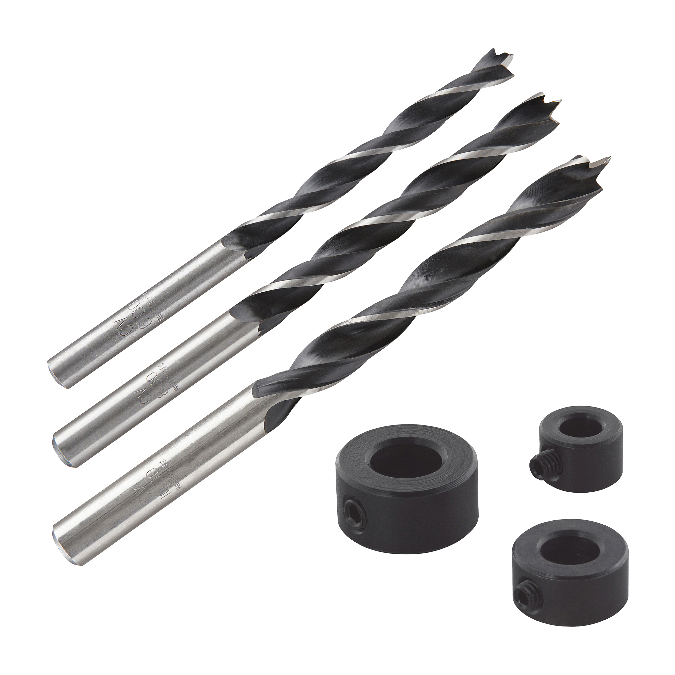 Wolfcraft Deuvelboren | Centerpunt + D-stop | Ø6, 8, 10mm | 3 stuks - 2730000